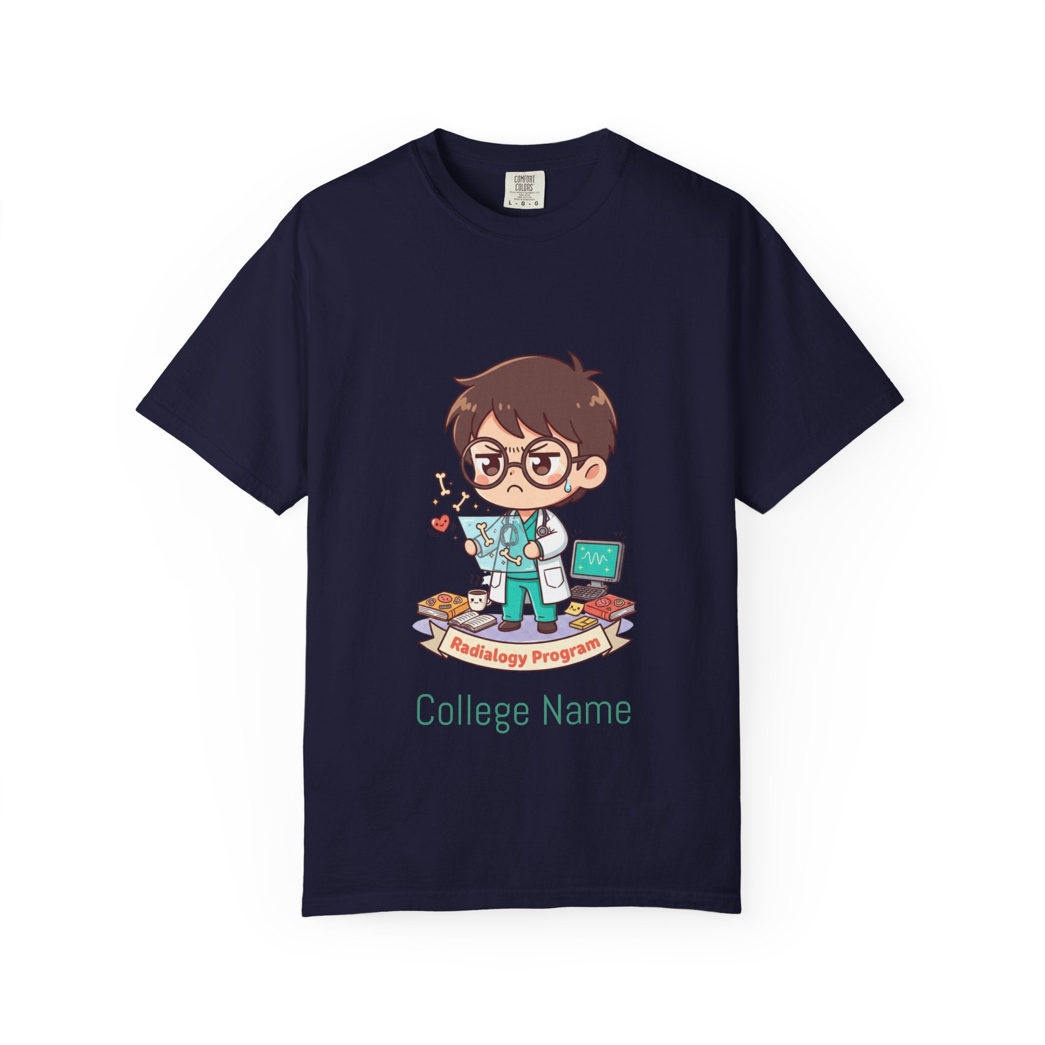 Radiology Program T-Shirt — Cute Radiologist Cartoon College Tee