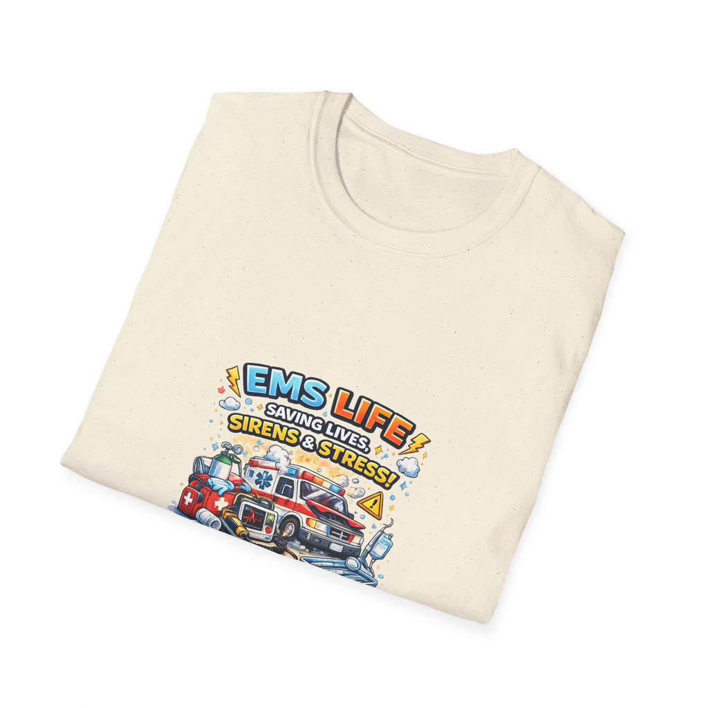 EMS Life T-Shirt – Emergency Medical Services Ambulance Graphic Tee (Customize College Name)