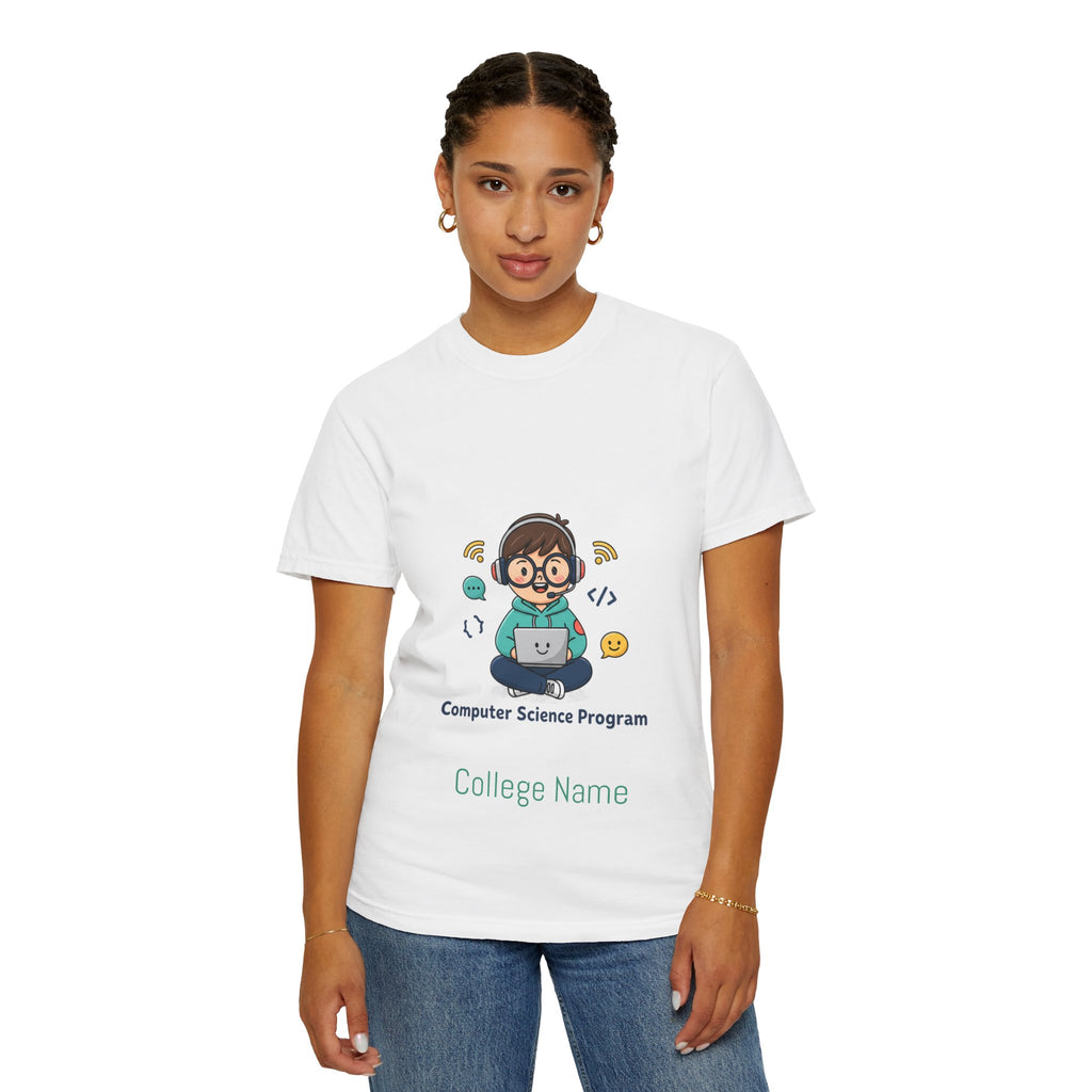 Computer Science Program T-Shirt — Cute Programmer Cartoon Tee