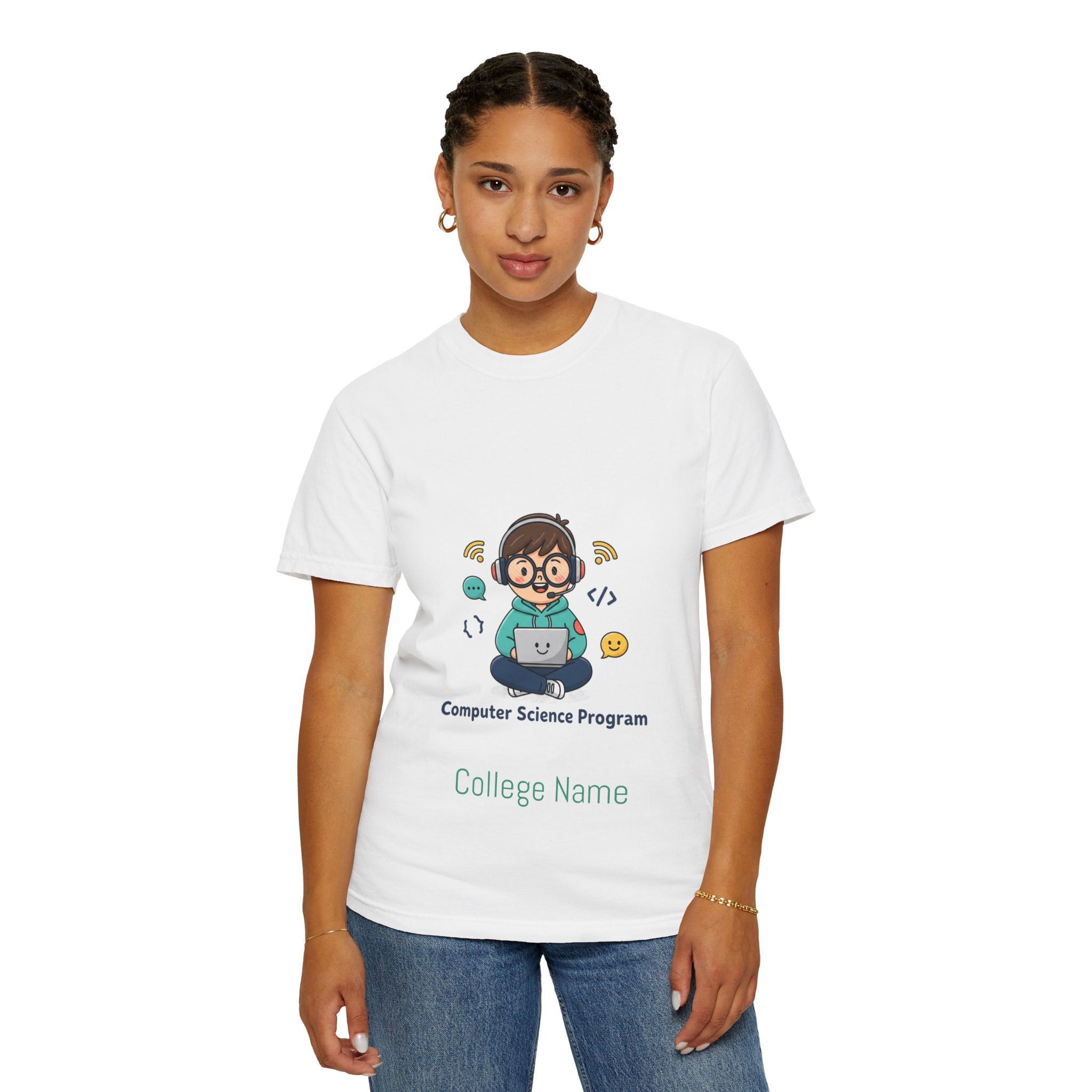 Computer Science Program T-Shirt — Cute Programmer Cartoon Tee
