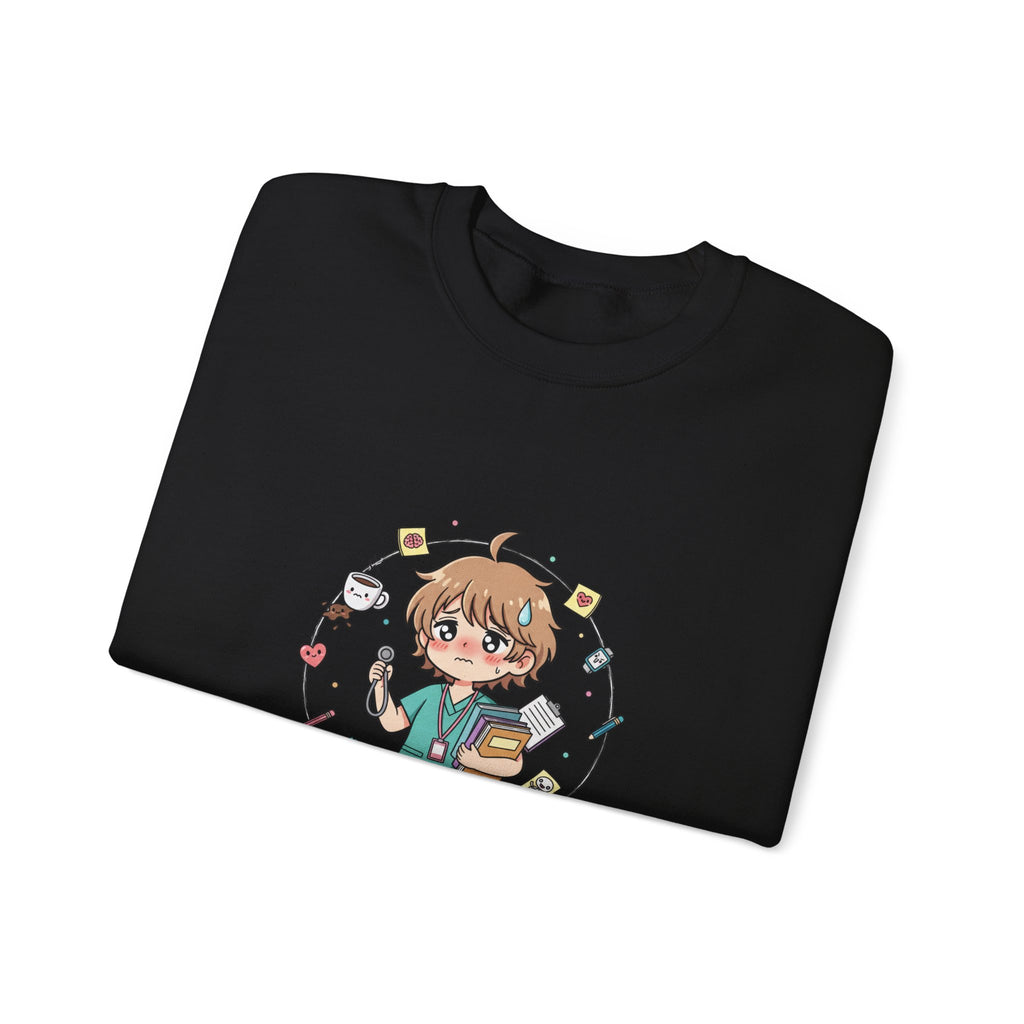 Medical Assistant Program Crewneck Sweatshirt — Cute Anime Student Design