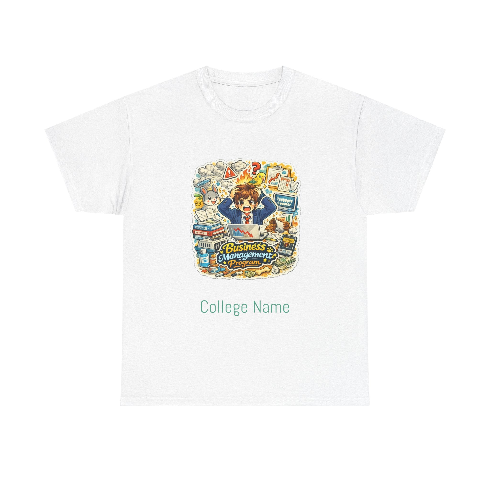 Business Management Major T-Shirt - Cute College Illustration Tee