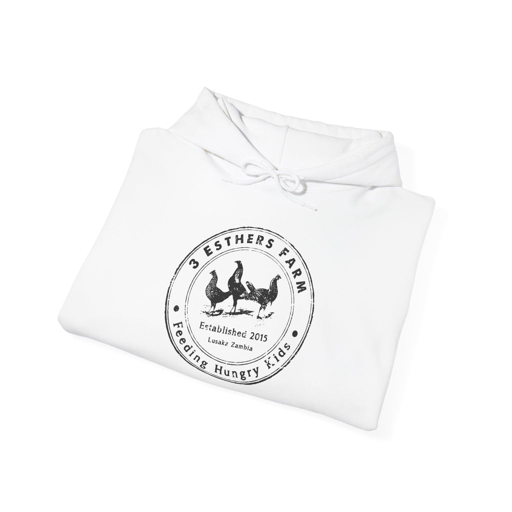 Farmhouse Chicken Hoodie — Crest Logo ‘Est. 2021’ Cozy Pullover