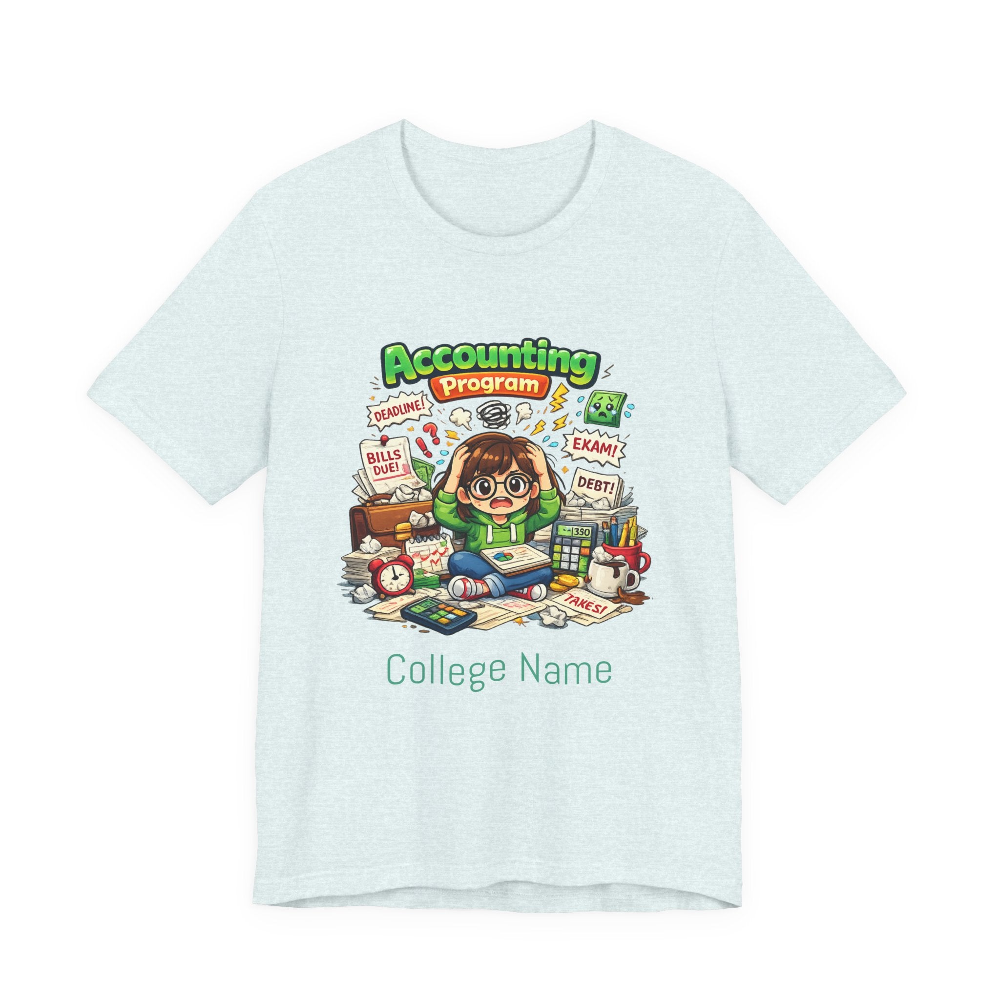 Accounting Program Student Tee — Cute Study Cartoon College Shirt