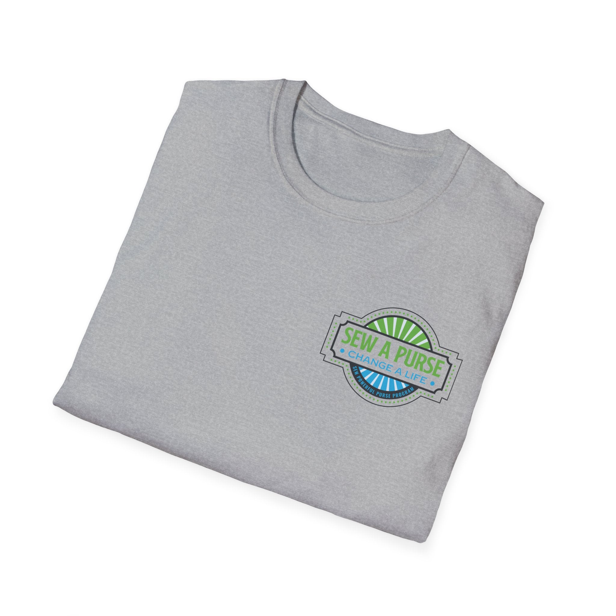 Sew A Purse — Change A Life T-Shirt - Front and Back