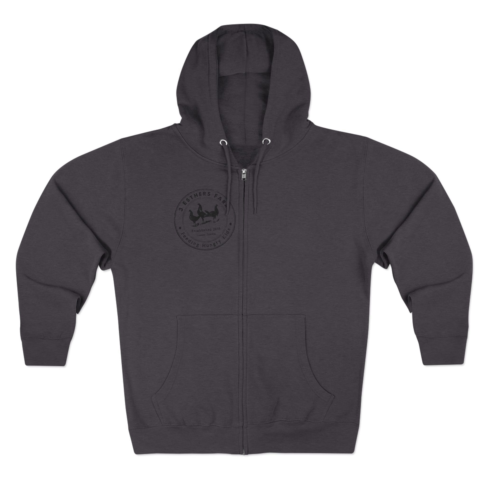 3 Esther Zip Hoodie – Coastal Sailing Badge Chest Print