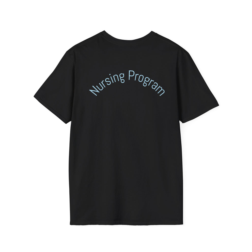 Long Beach City College Nursing Program T-Shirt — Caduceus Skull Patch Design
