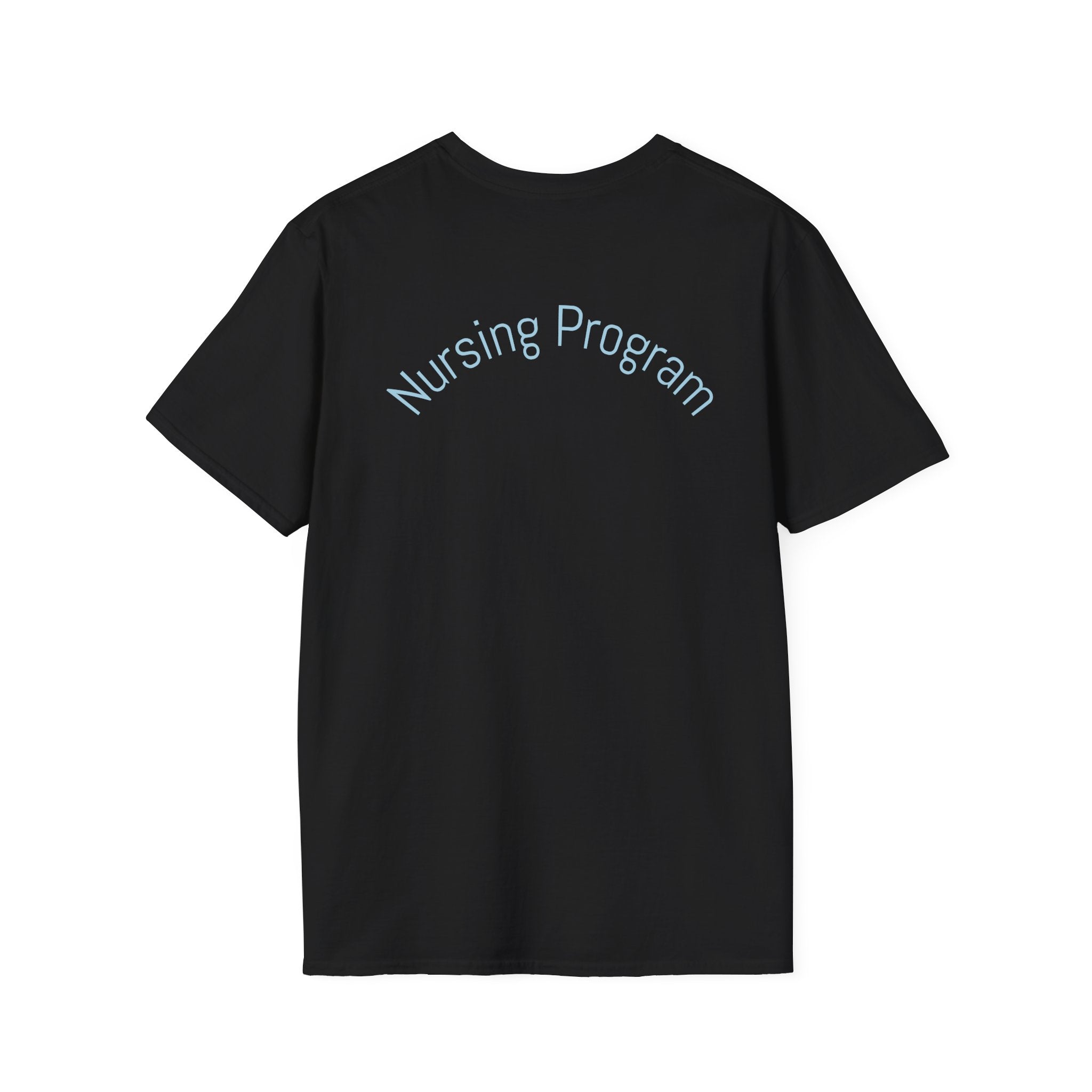Long Beach City College Nursing Program T-Shirt — Caduceus Skull Patch Design
