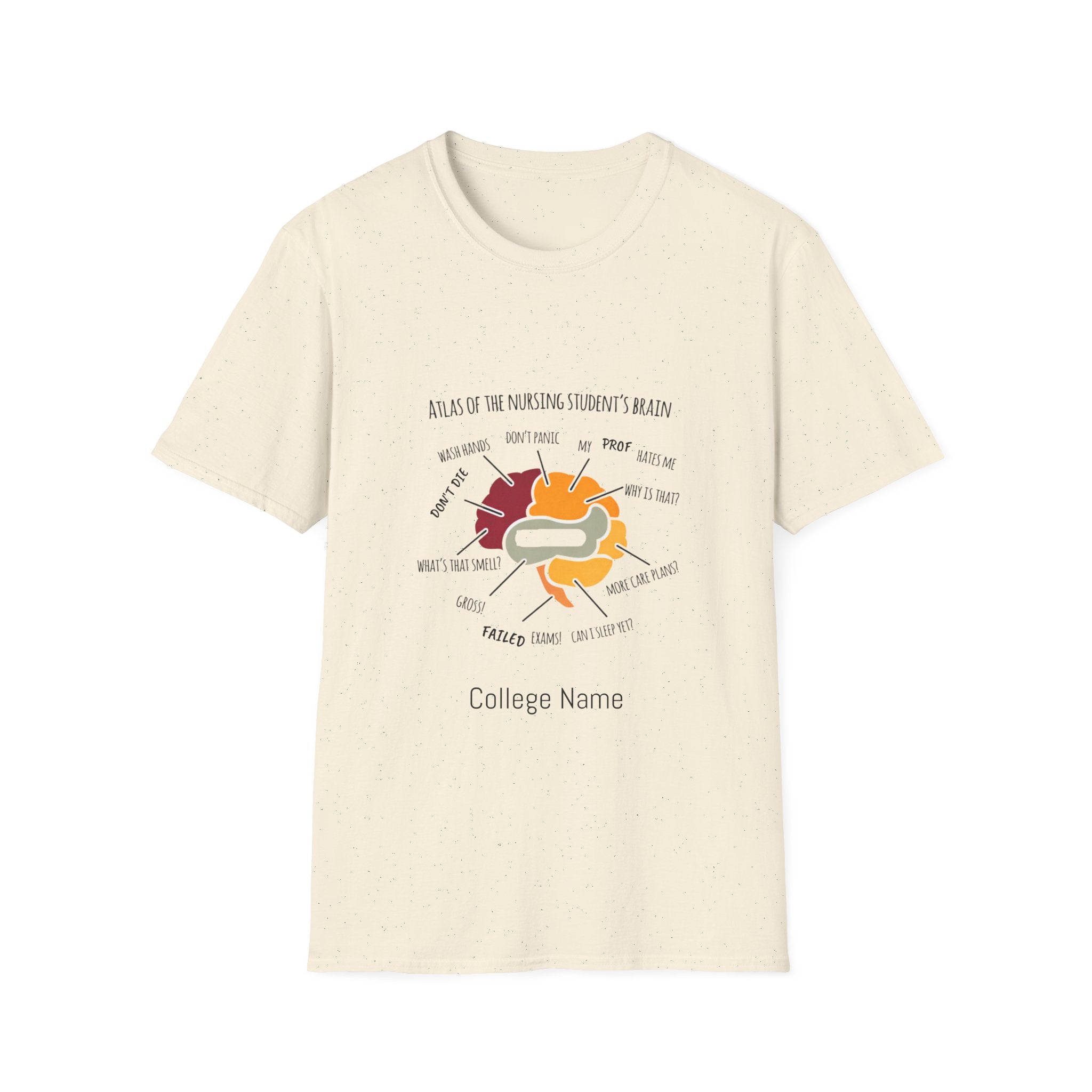 Nursing T-Shirt —  Illustrated Campus Map Tee