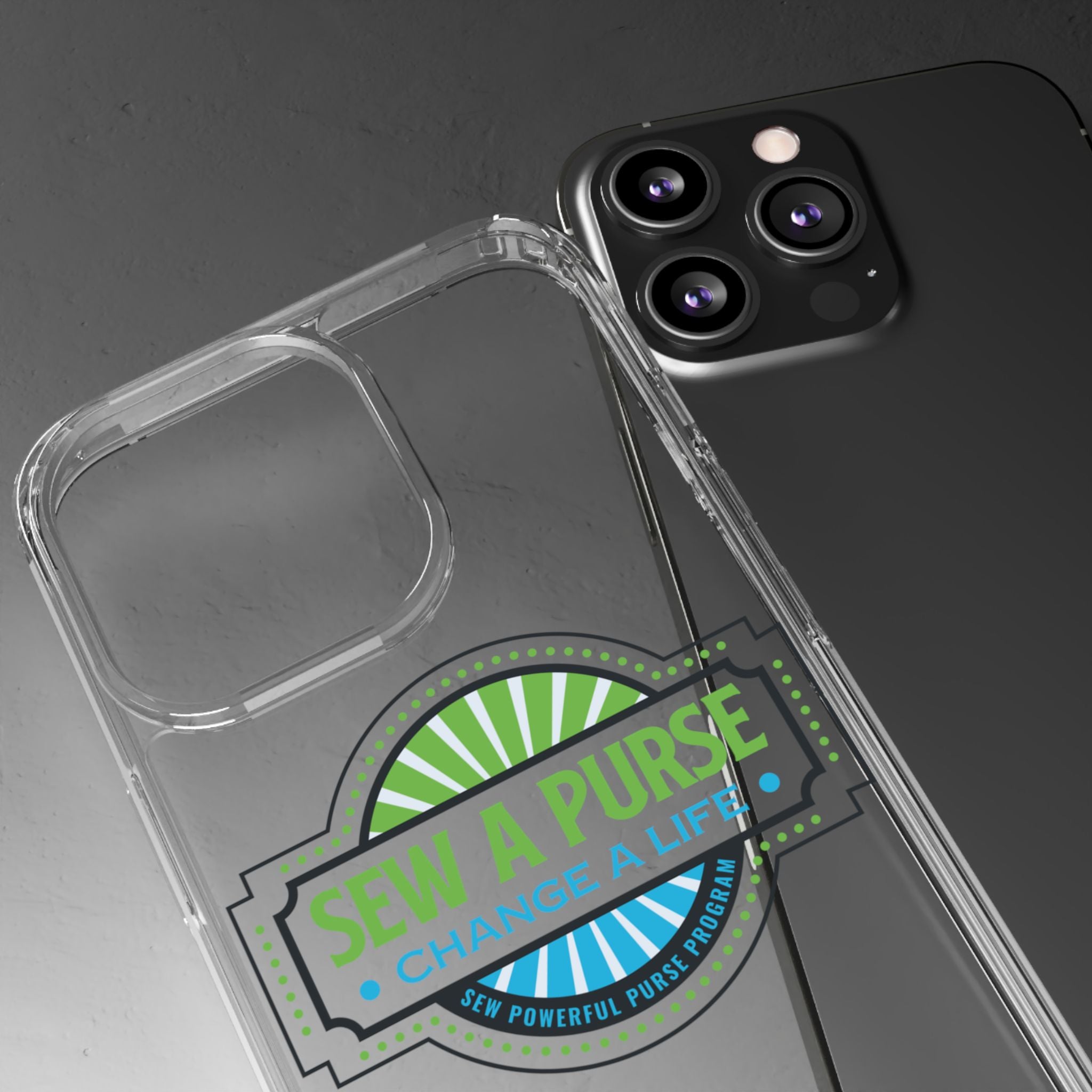 Clear Case — “Sew a Purse, Change a Life” Charity Phone Case