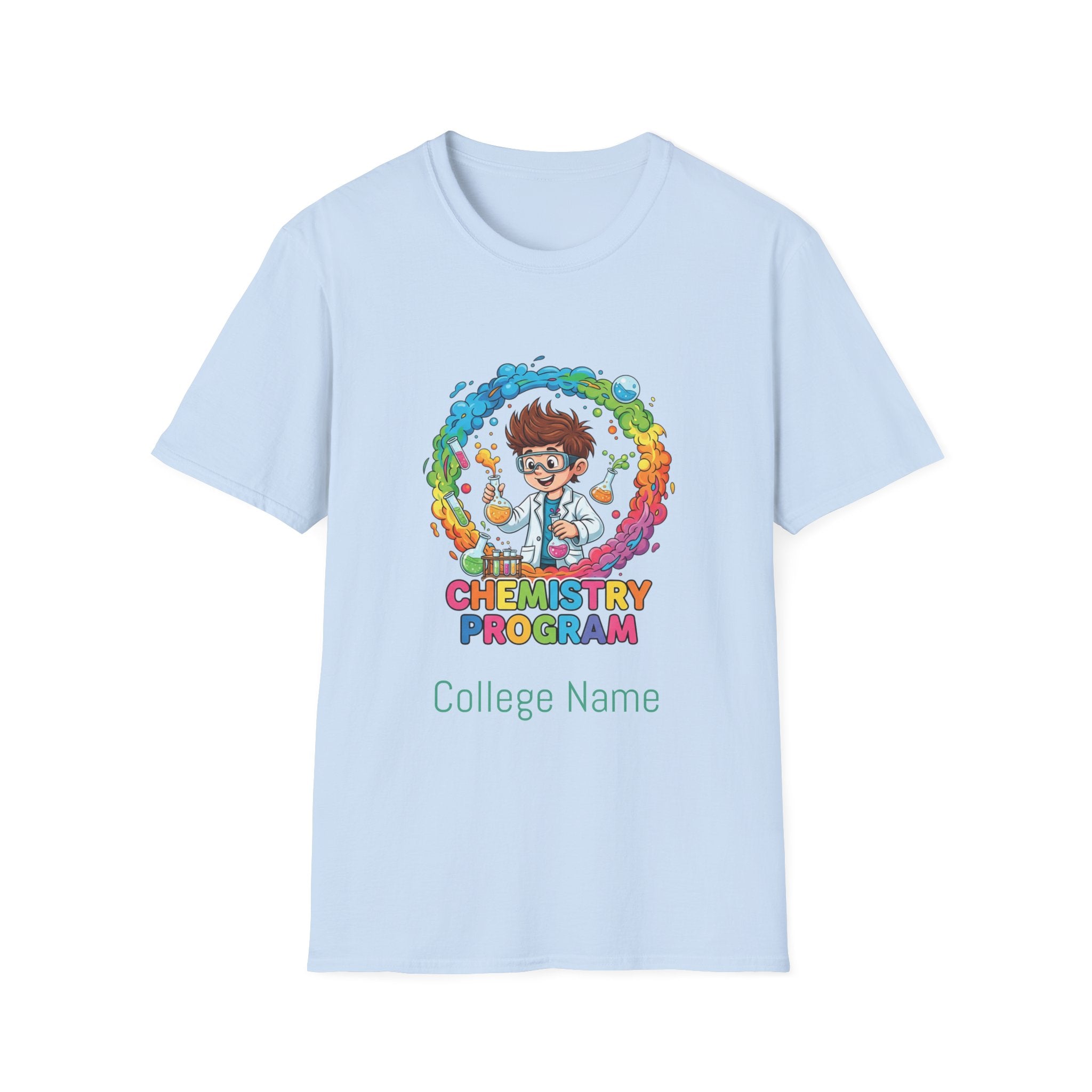 Chemistry Program T-Shirt — Colorful Science Club Tee