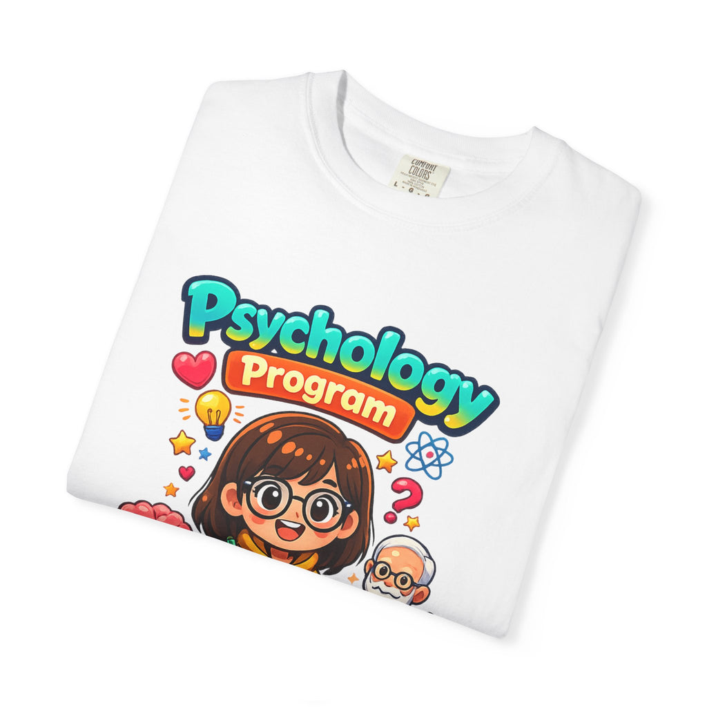 Psychology Program T-Shirt — Cute Student Cartoon Design