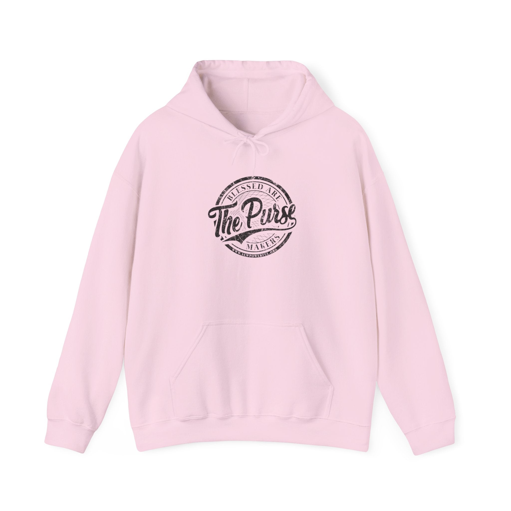 The Purse Vintage Logo Hoodie — Retro Circular Graphic Pullover