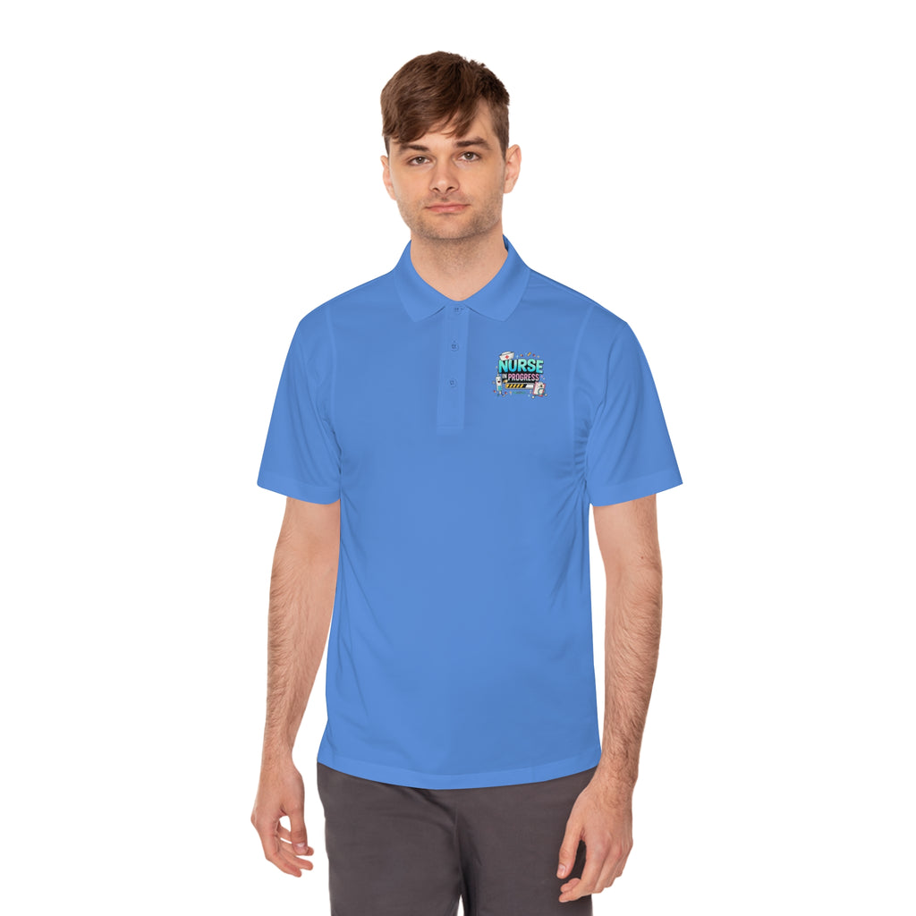 Nurse Progress Polo Shirt — Funny Medical Progress Bar Polo for Nurses
