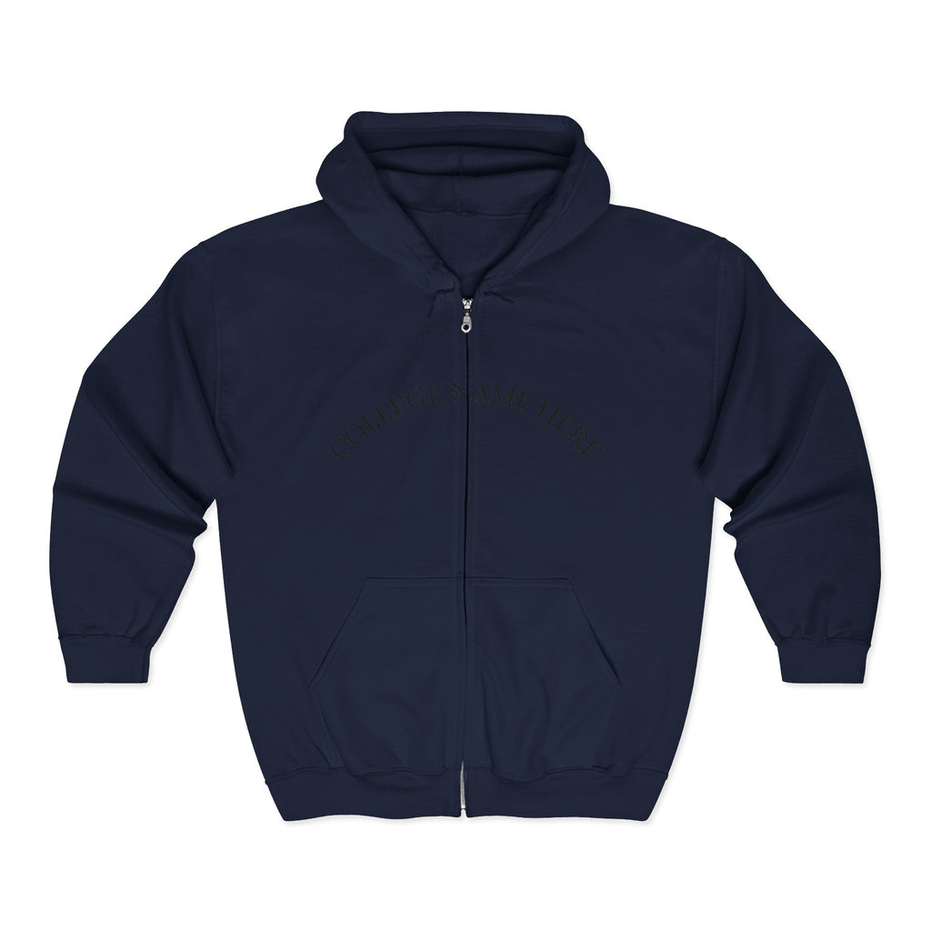 Nursing Program Zip Hoodie — 'Nursing Program Will Not Defeat Me' Full-Zip Sweatshirt