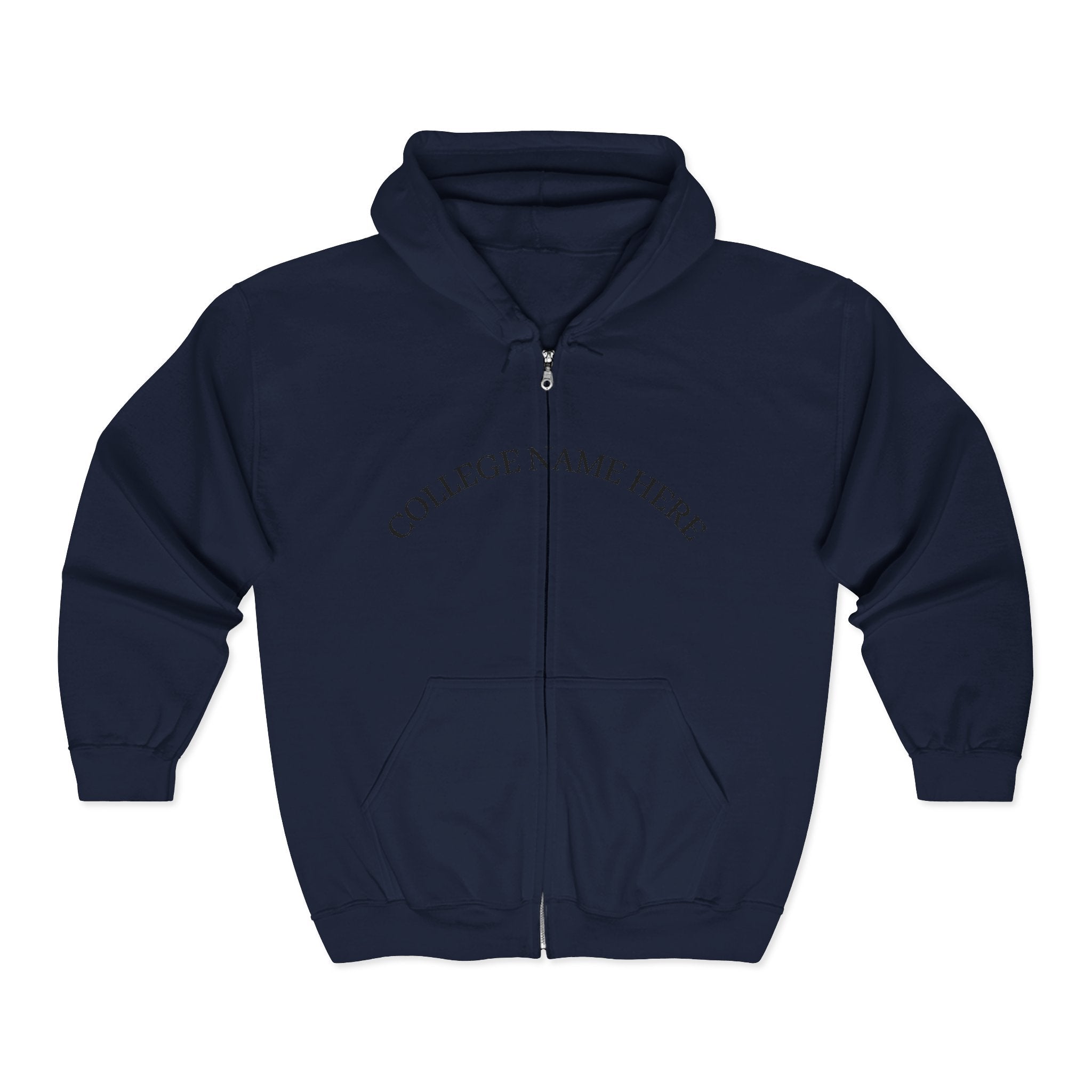 Nursing Program Zip Hoodie — 'Nursing Program Will Not Defeat Me' Full-Zip Sweatshirt