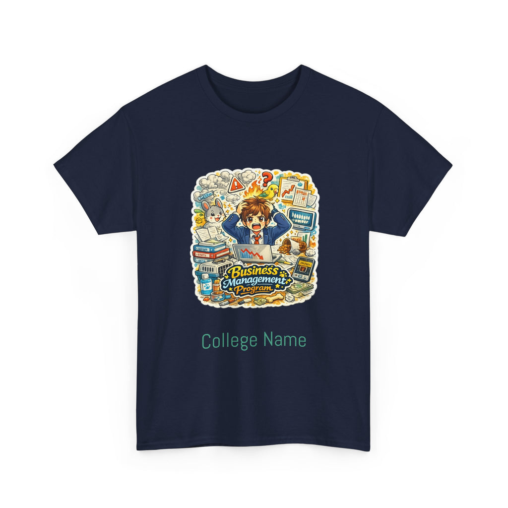 Business Management Major T-Shirt - Cute College Illustration Tee