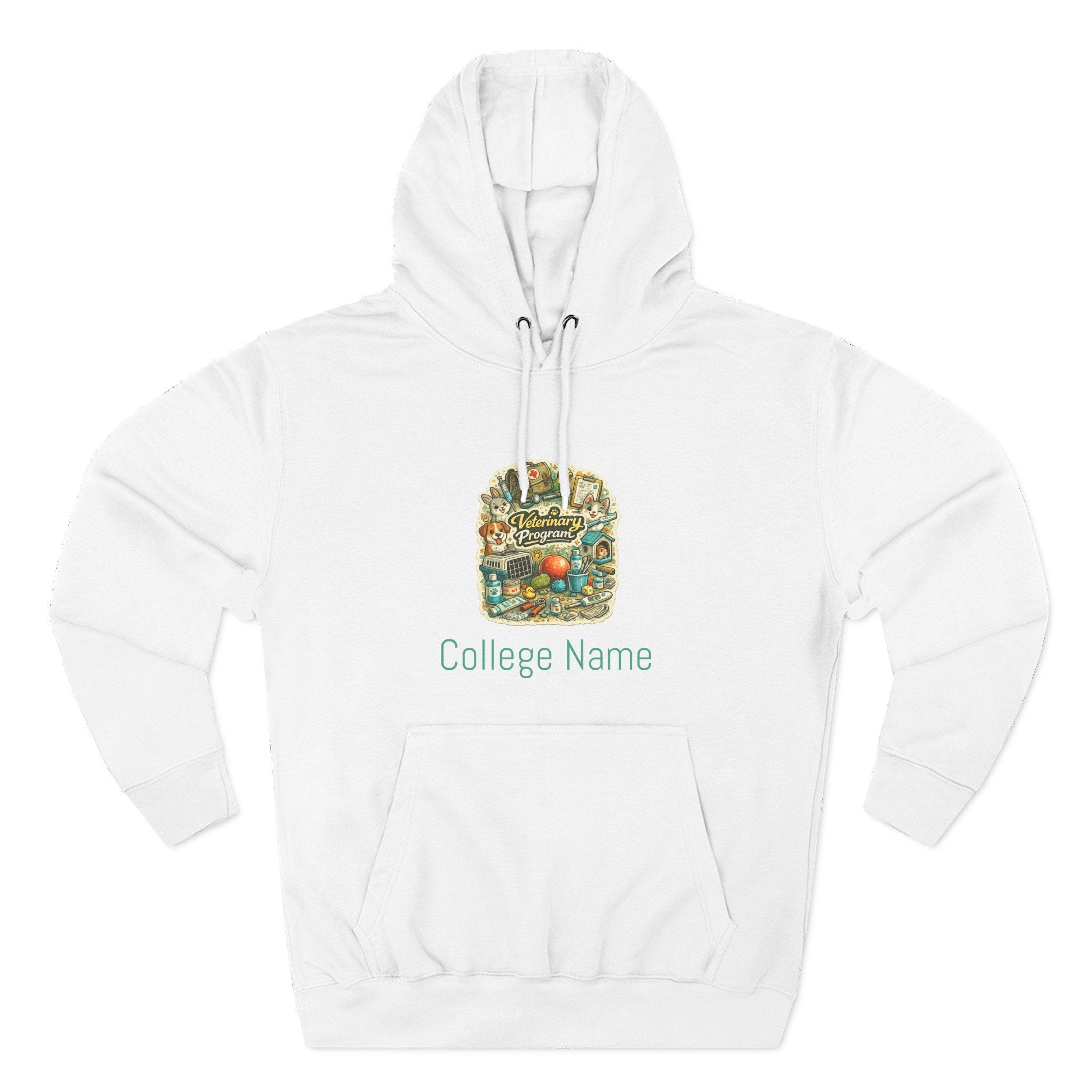 Veterinary Program Hoodie — Personalized College Name Fleece Pullover