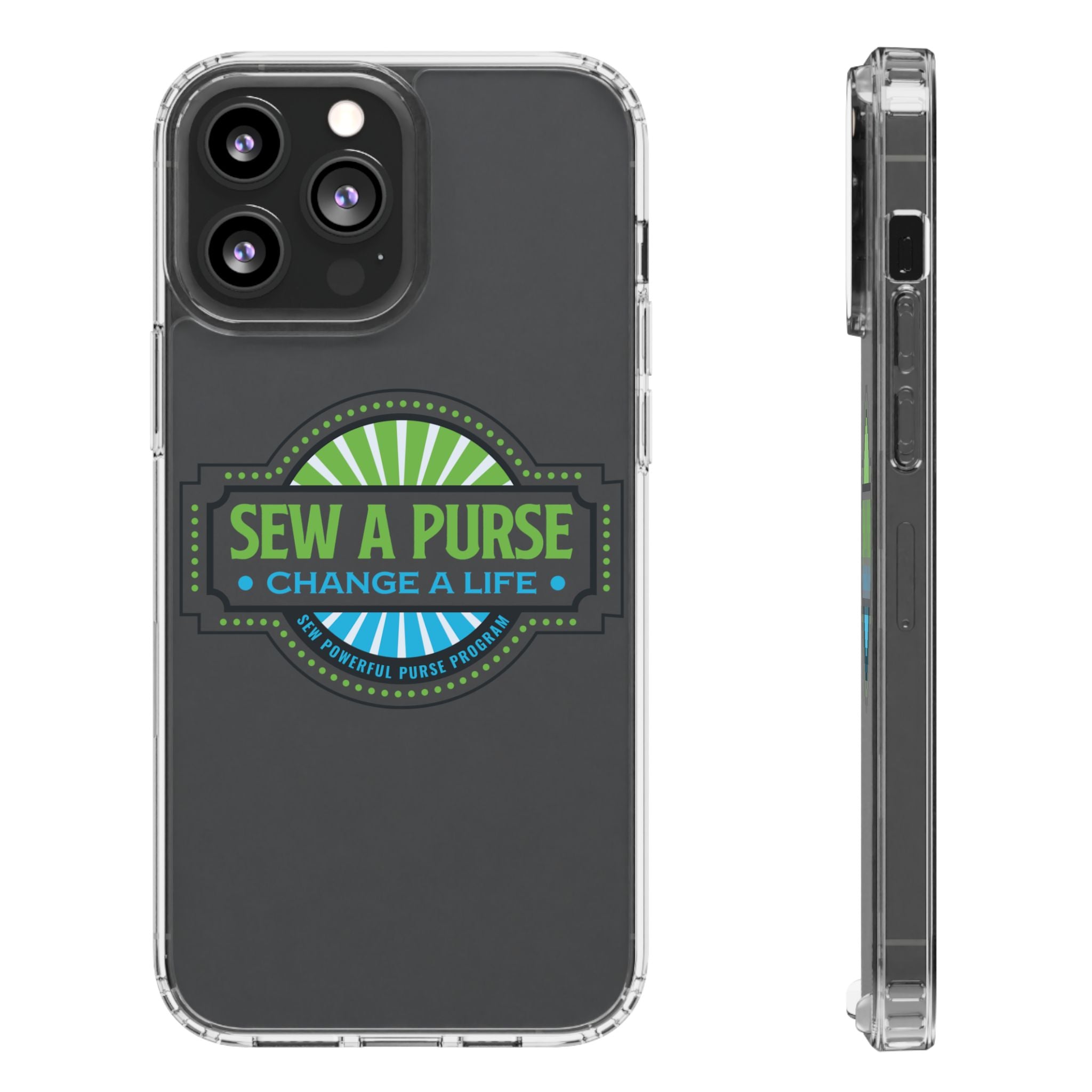 Clear Case — “Sew a Purse, Change a Life” Charity Phone Case