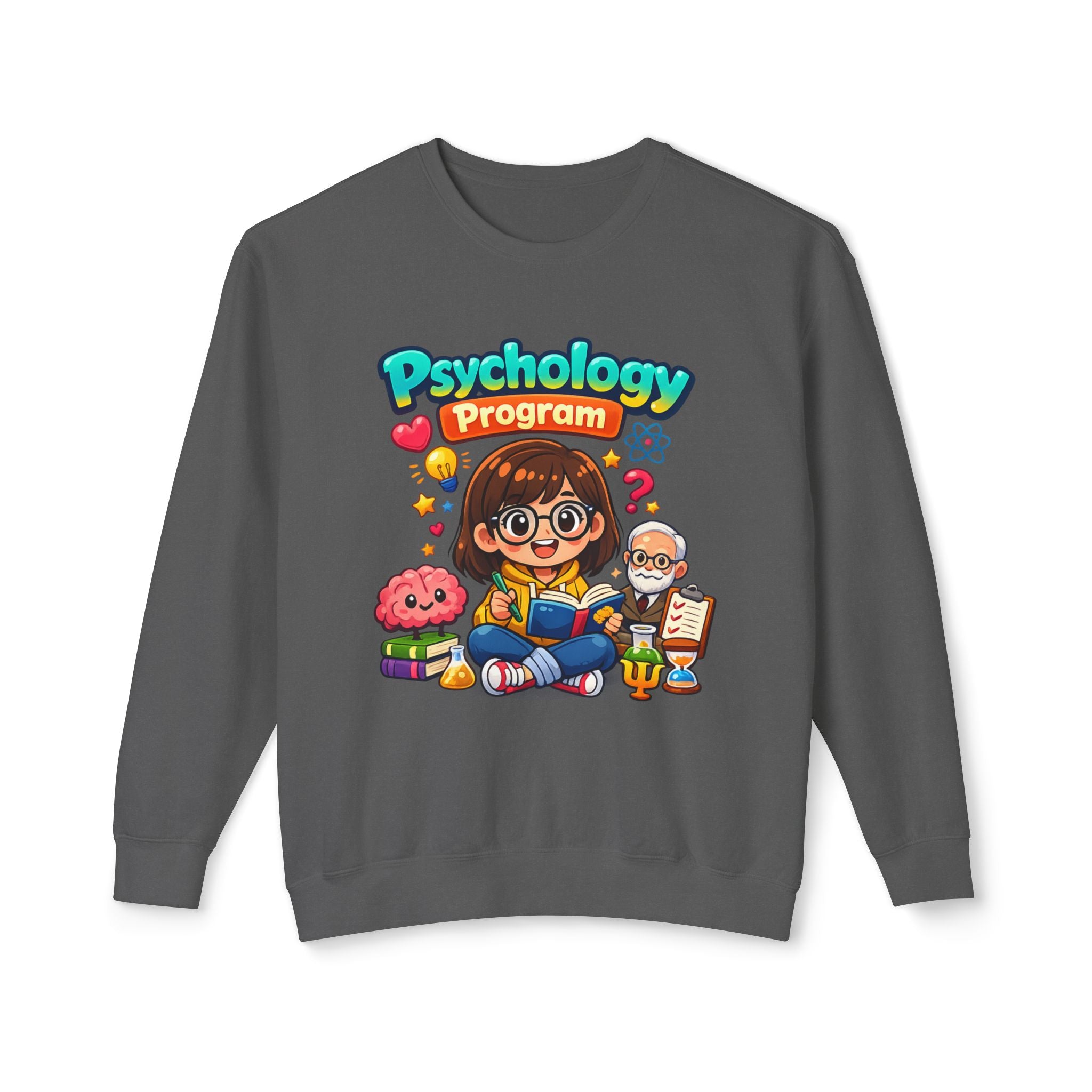 Psychology Program Crewneck Sweatshirt — Cute Student Grad Design