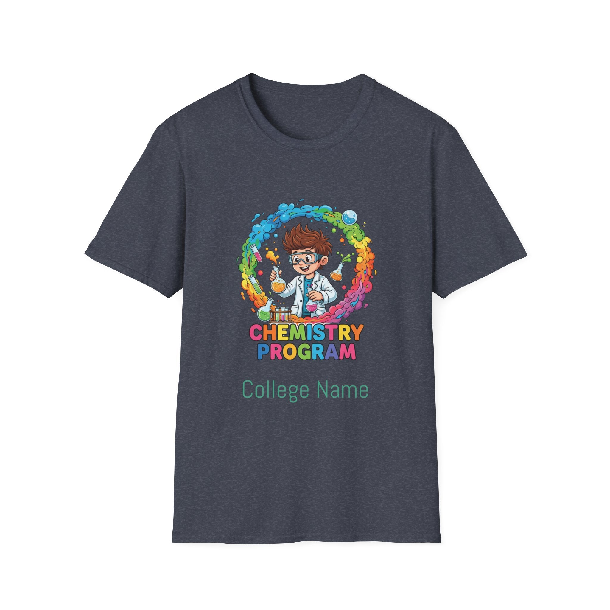 Chemistry Program T-Shirt — Colorful Science Club Tee