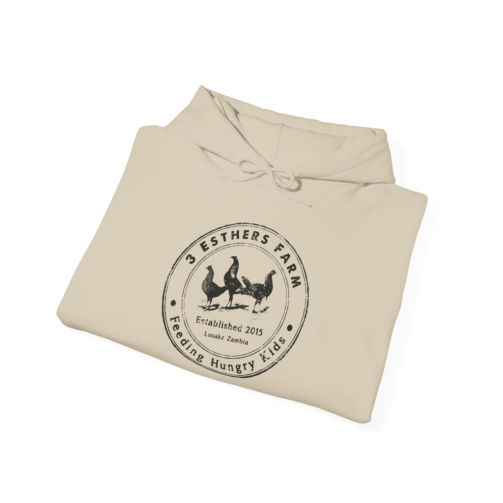 Farmhouse Chicken Hoodie — Crest Logo ‘Est. 2021’ Cozy Pullover