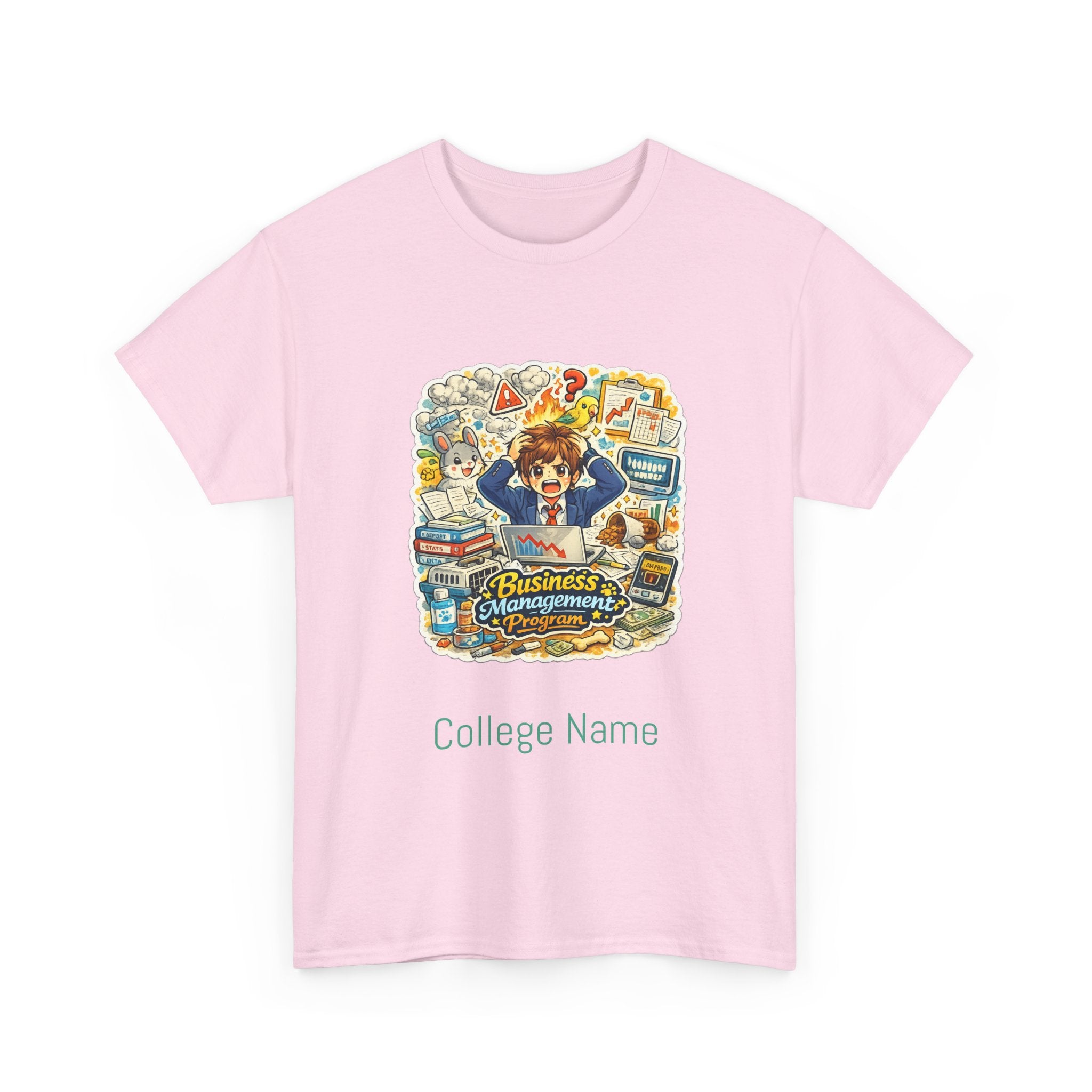 Business Management Major T-Shirt - Cute College Illustration Tee