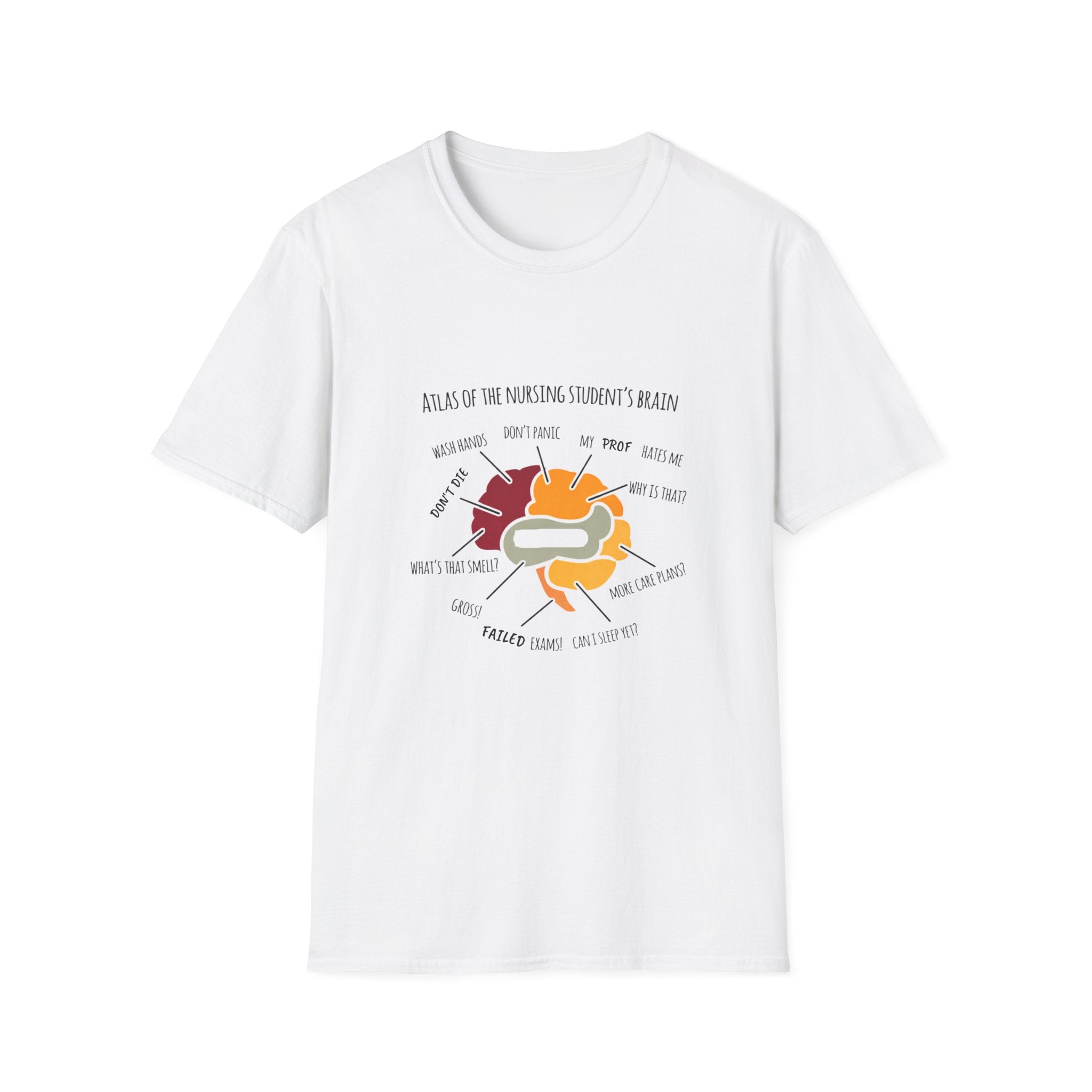 Nursing T-Shirt —  Illustrated Campus Map Tee
