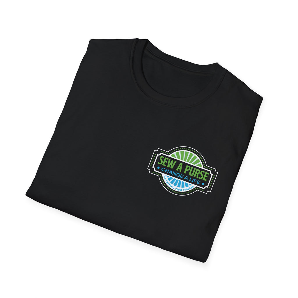 Sew A Purse — Change A Life T-Shirt - Front and Back