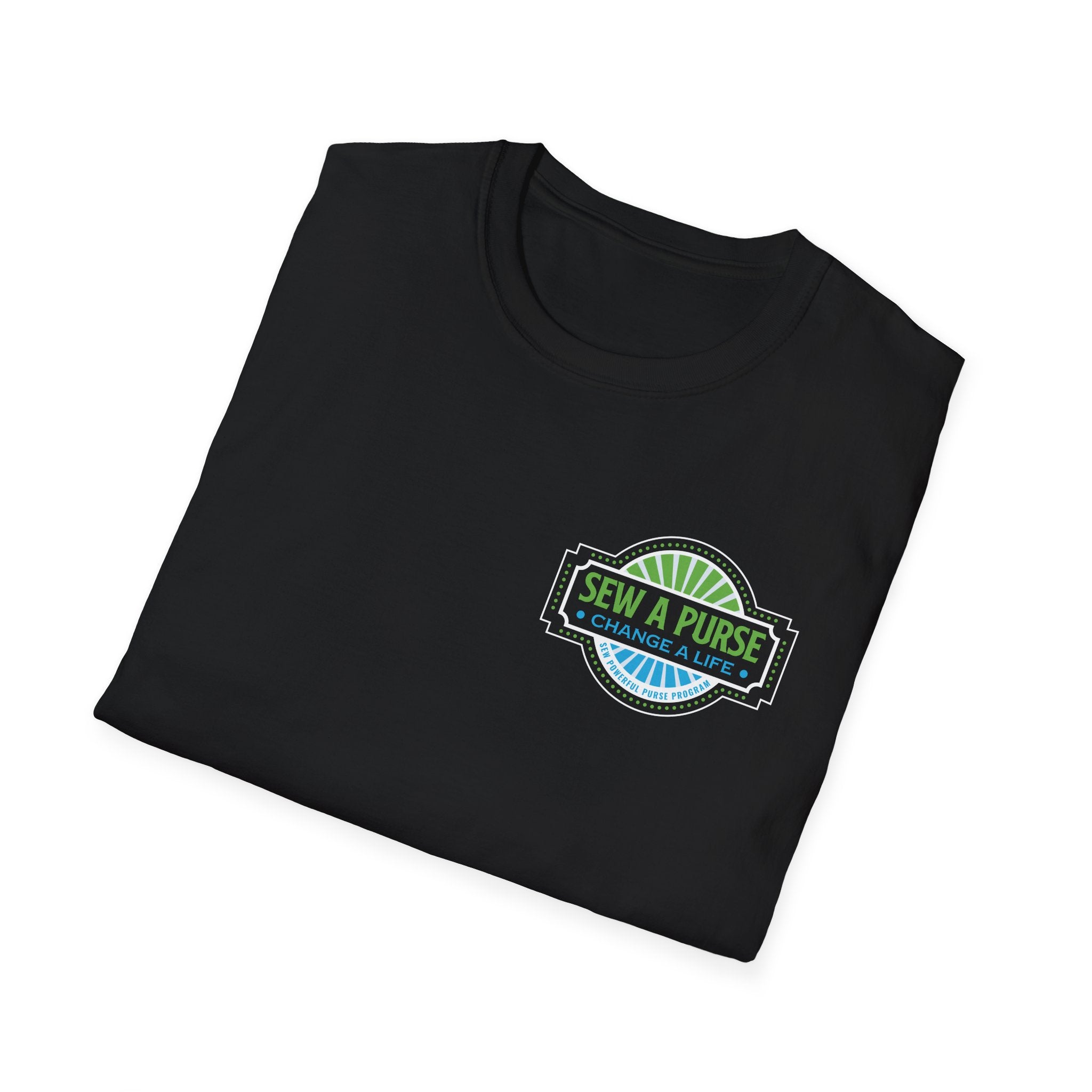Sew A Purse — Change A Life T-Shirt - Front and Back