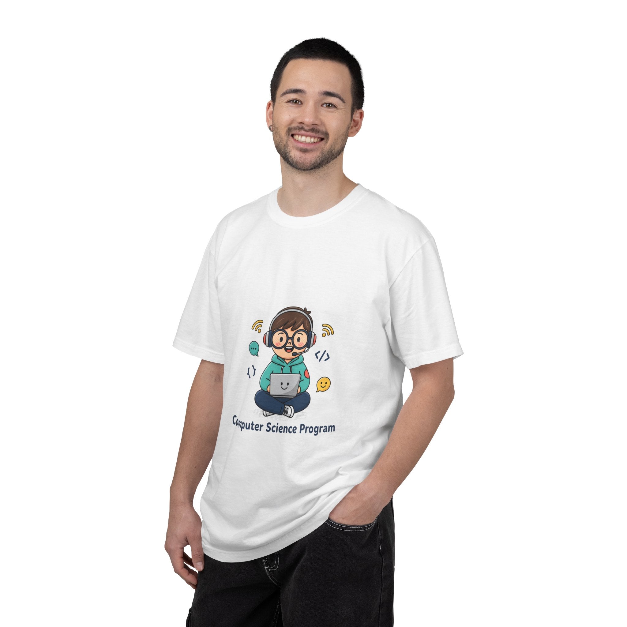 Computer Science Program T-Shirt — Cute Programmer Cartoon Tee
