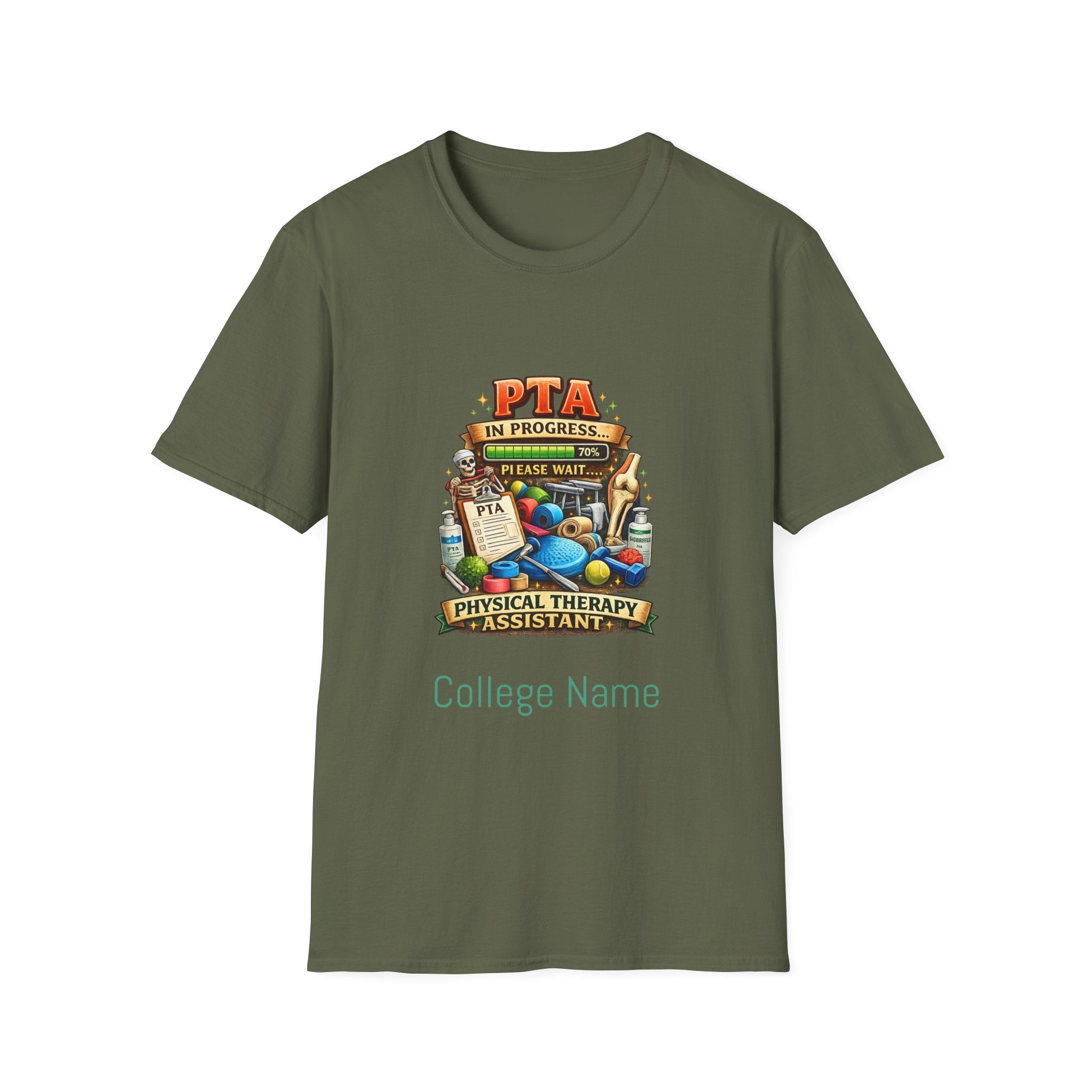 PTA In Progress T-Shirt — Physical Therapy Assistant Funny Therapist Gift