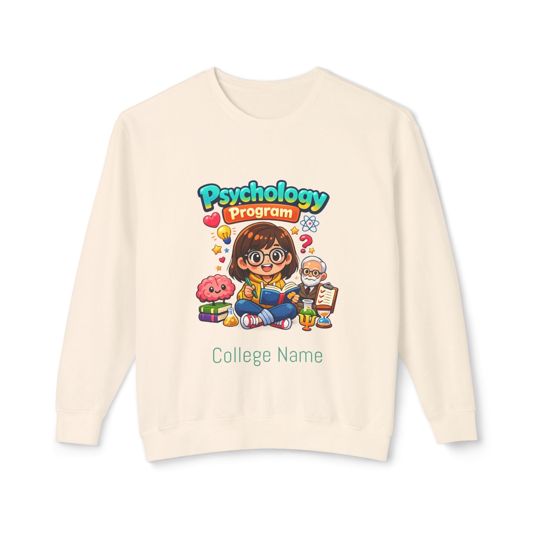 Psychology Program Crewneck Sweatshirt — Cute Student Grad Design