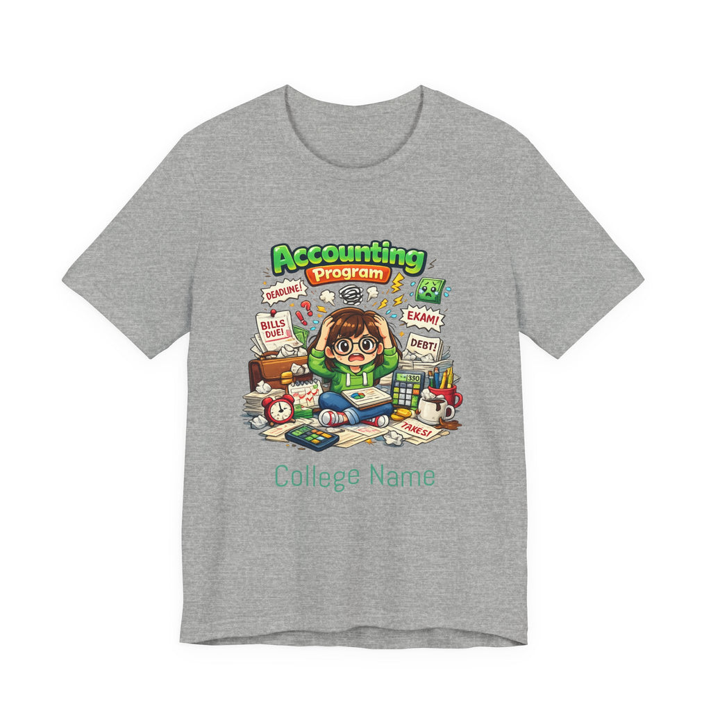 Accounting Program Student Tee — Cute Study Cartoon College Shirt