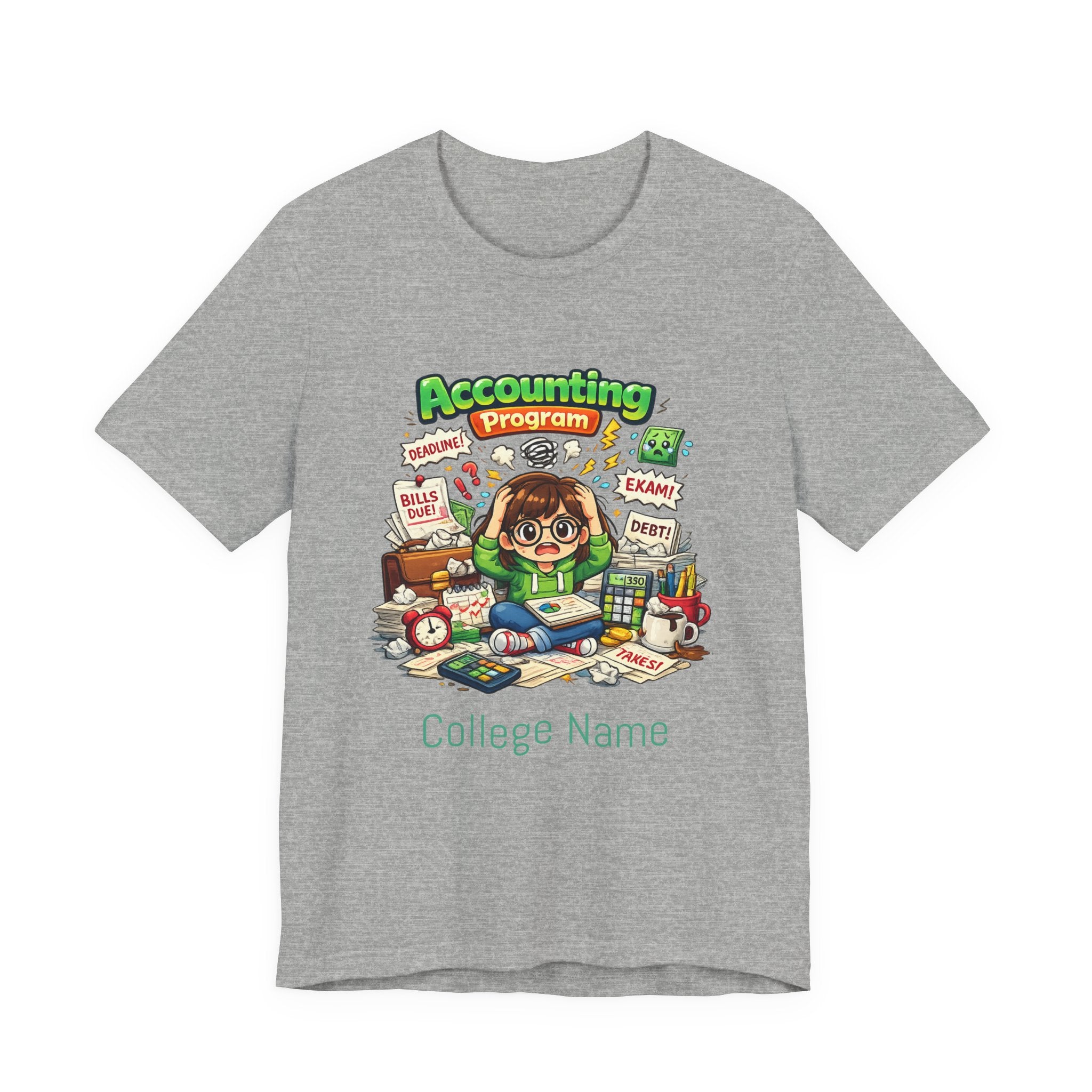 Accounting Program Student Tee — Cute Study Cartoon College Shirt