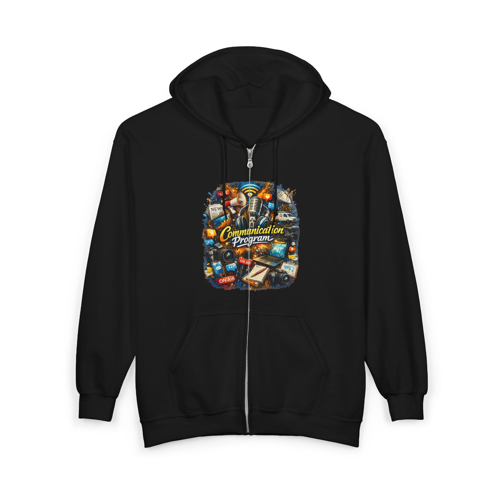 Communication Travel Zip Hoodie