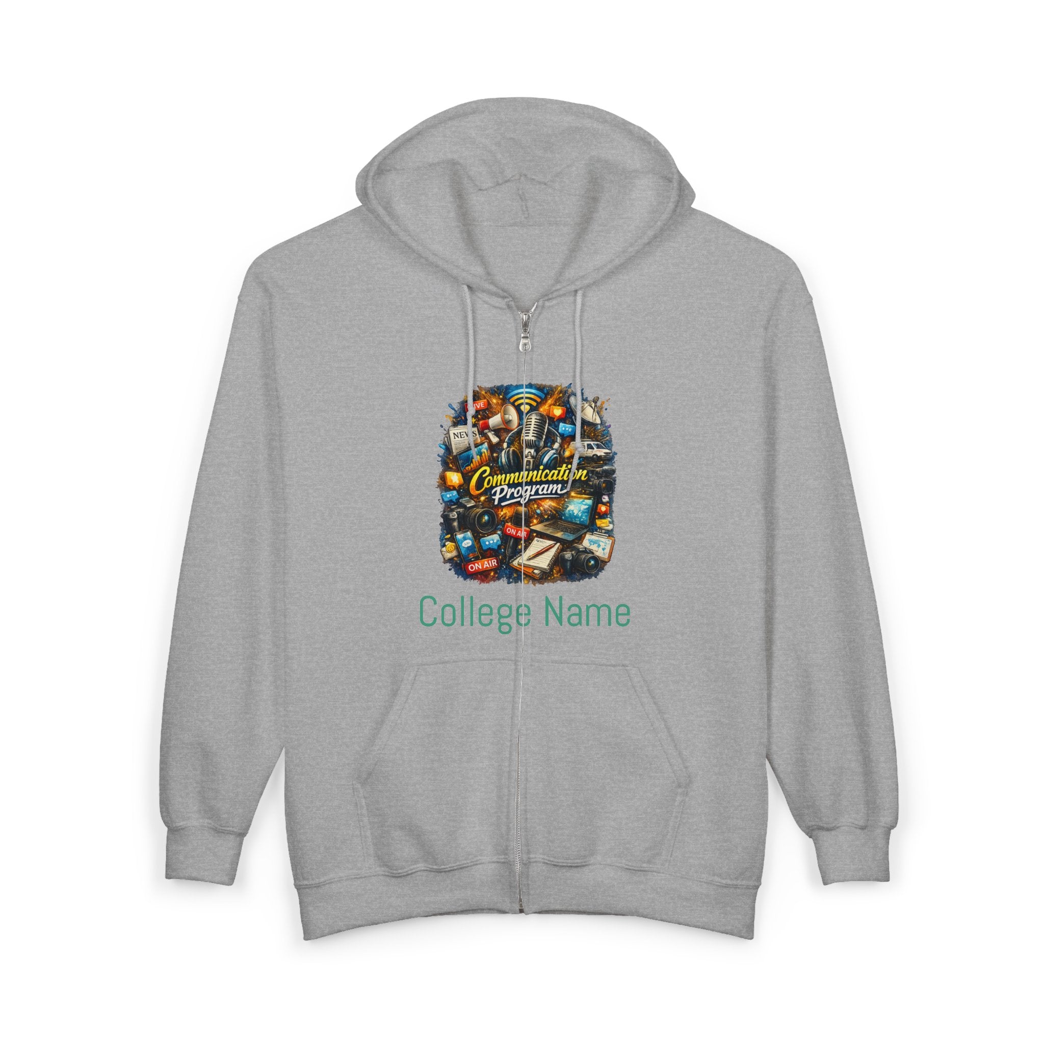 Communication Travel Zip Hoodie