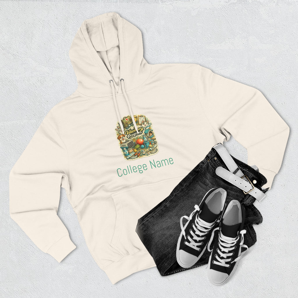 Veterinary Program Hoodie — Personalized College Name Fleece Pullover