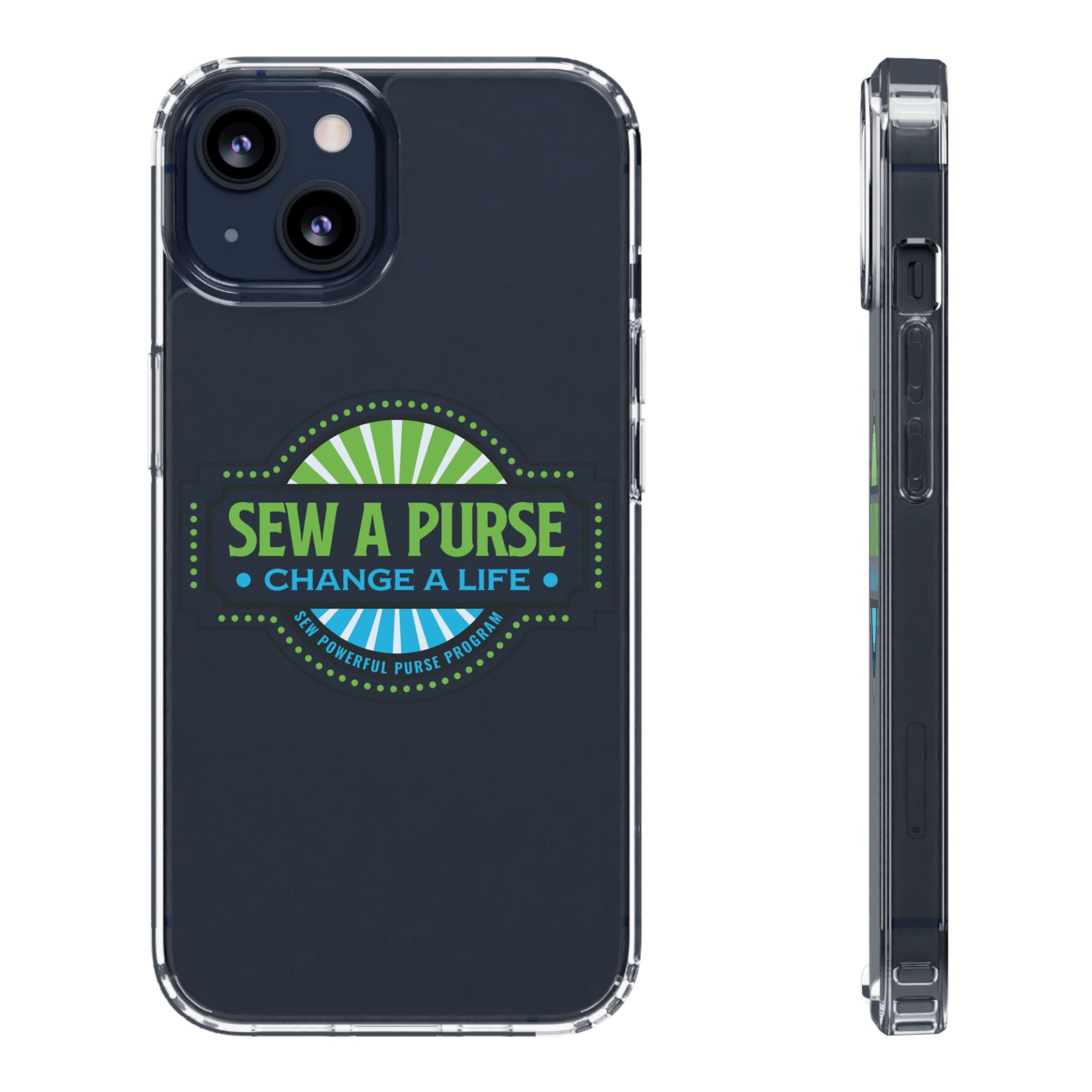 Clear Case — “Sew a Purse, Change a Life” Charity Phone Case
