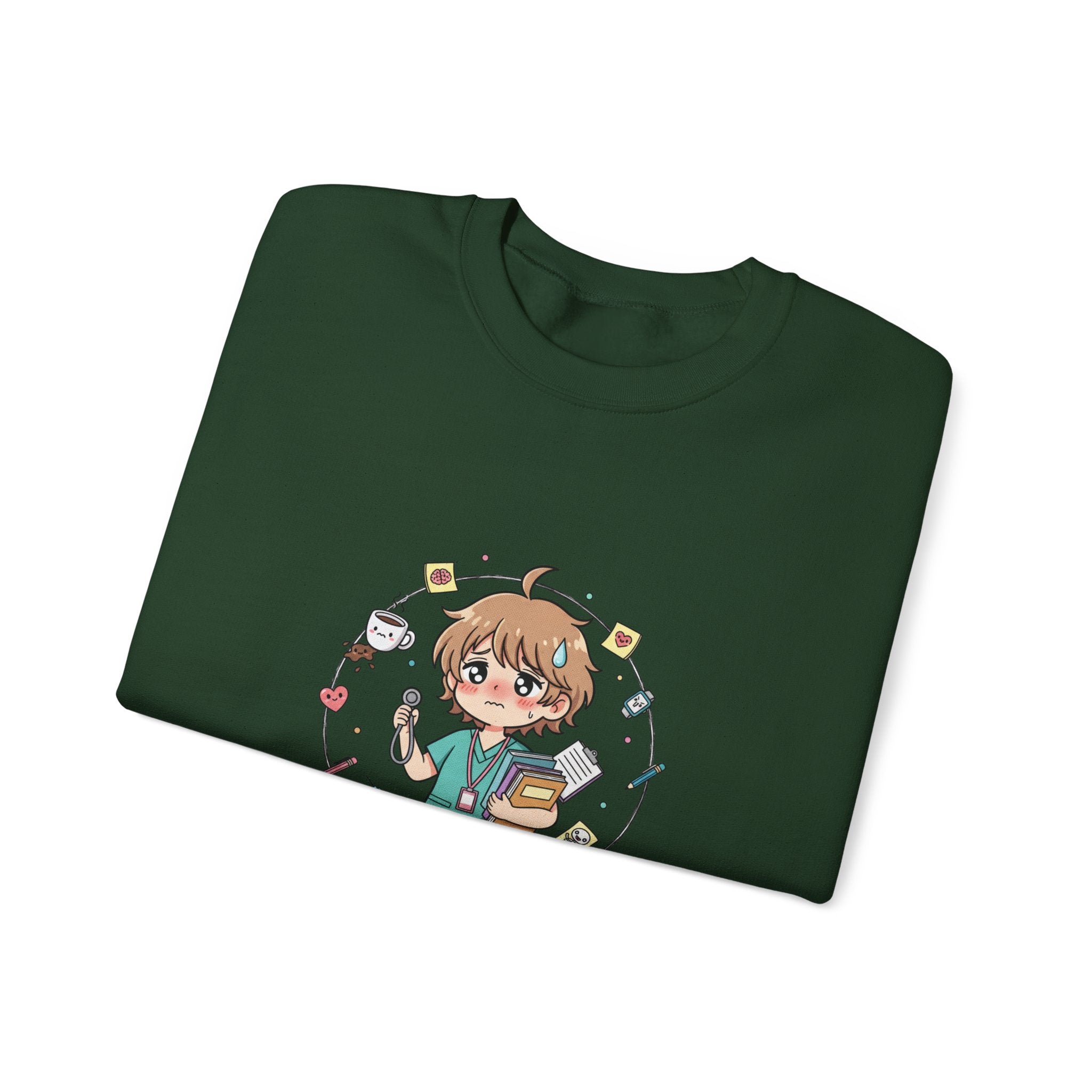 Medical Assistant Program Crewneck Sweatshirt — Cute Anime Student Design