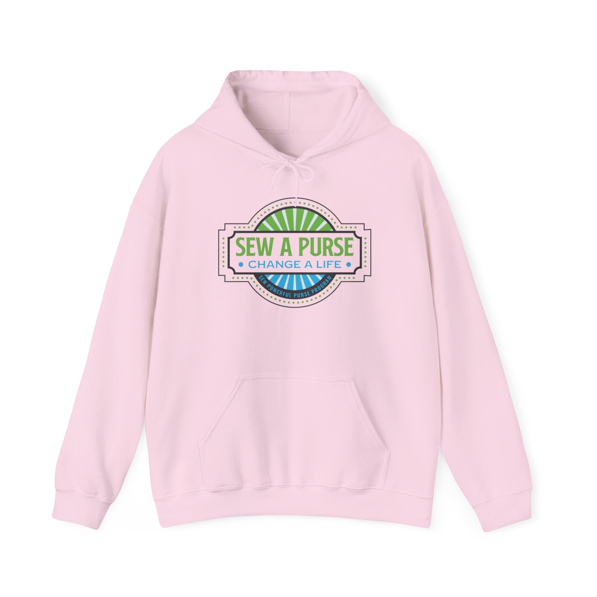 Sew A Purse 'Change a Life' Hoodie — Sewing Charity Logo Pullover