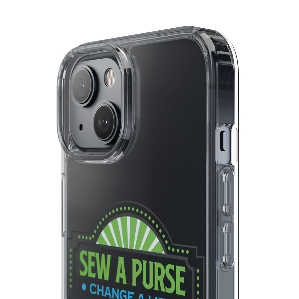 Clear Case — “Sew a Purse, Change a Life” Charity Phone Case