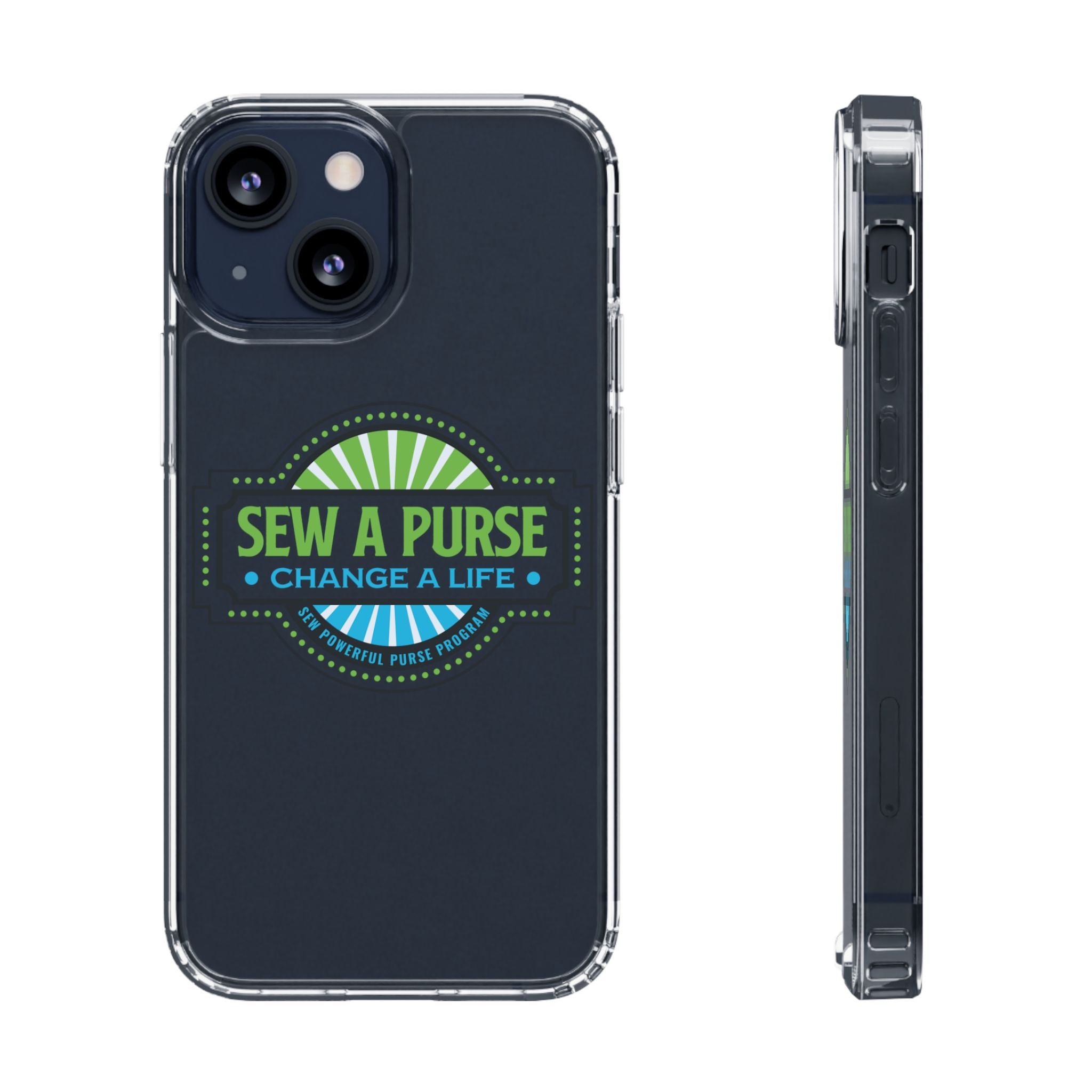 Clear Case — “Sew a Purse, Change a Life” Charity Phone Case