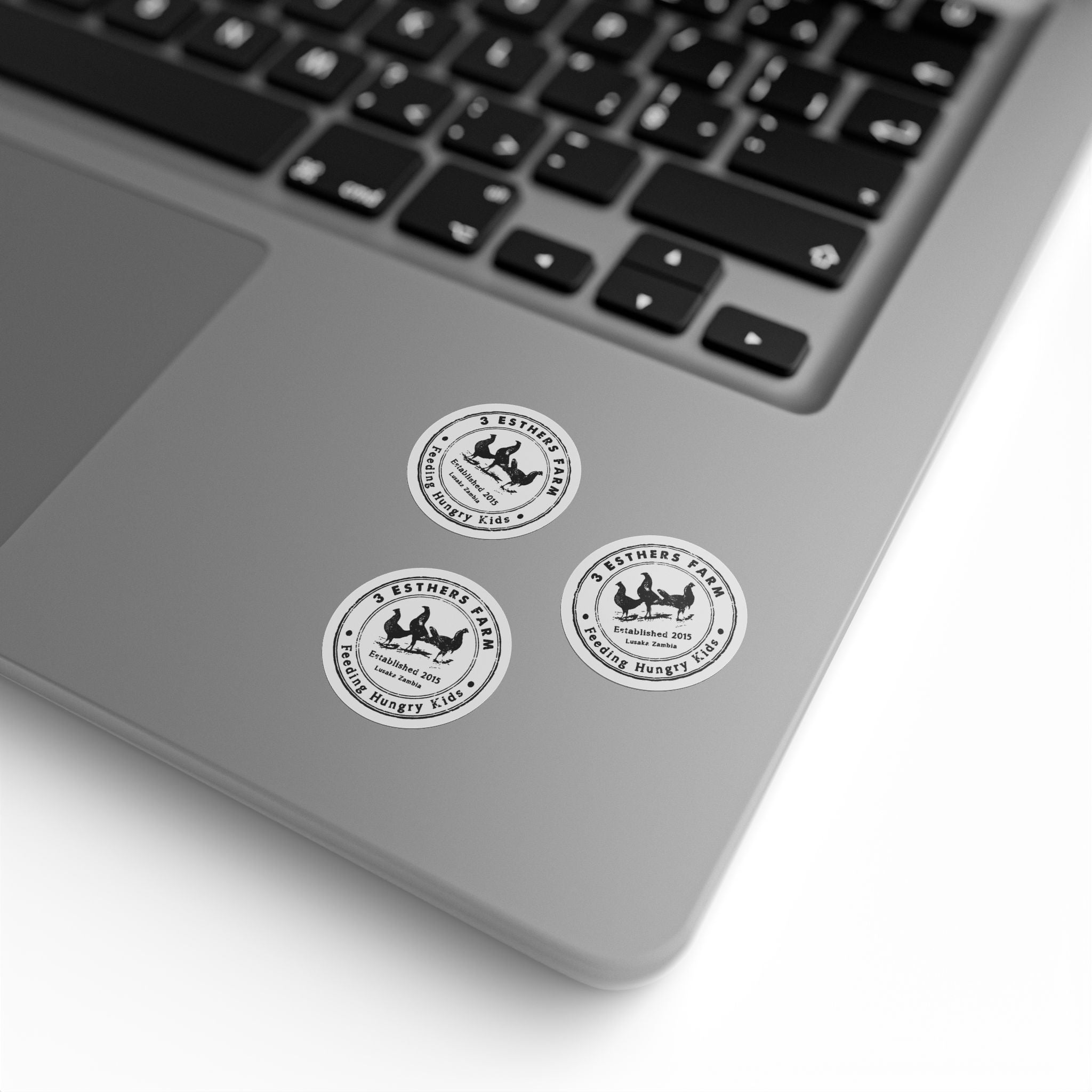Round Farm Logo Sticker Roll — Custom Branding Labels for Jars, Packaging & Shipping