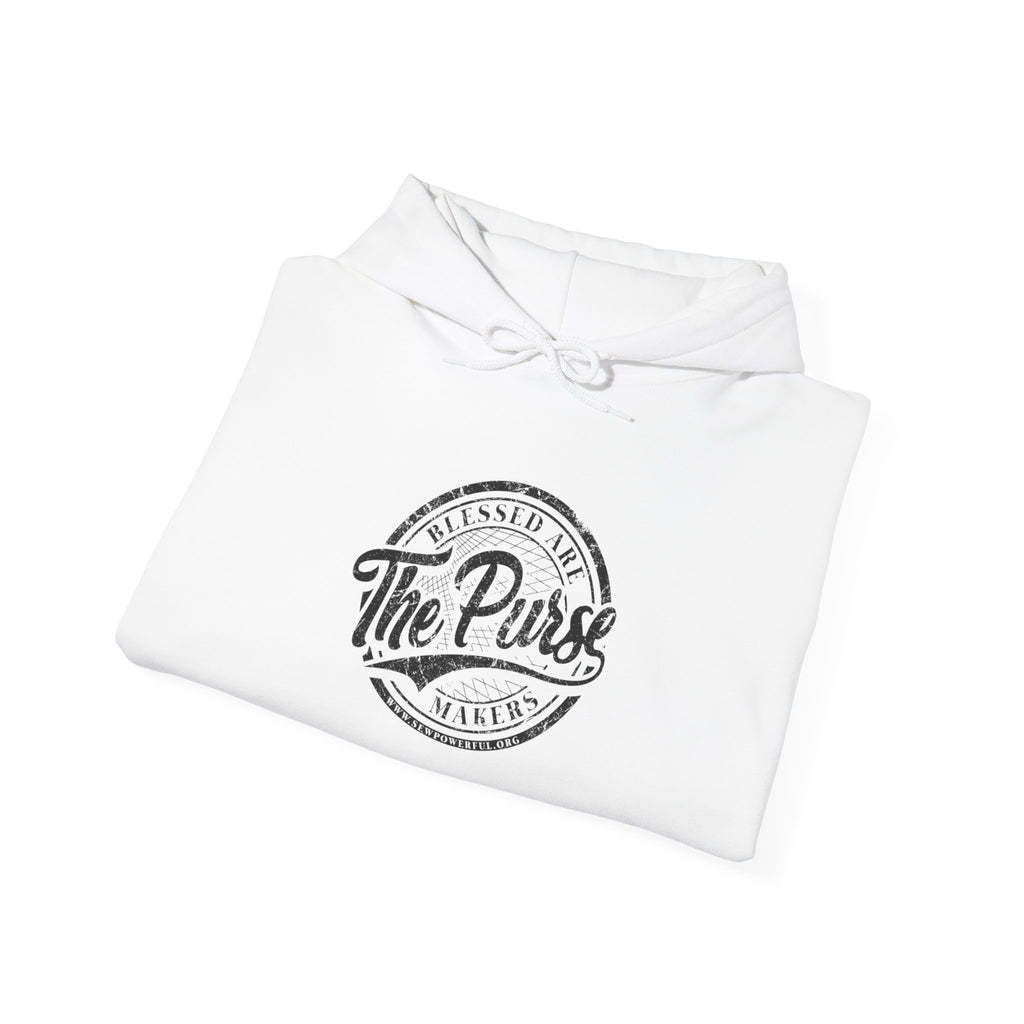 The Purse Vintage Logo Hoodie — Retro Circular Graphic Pullover