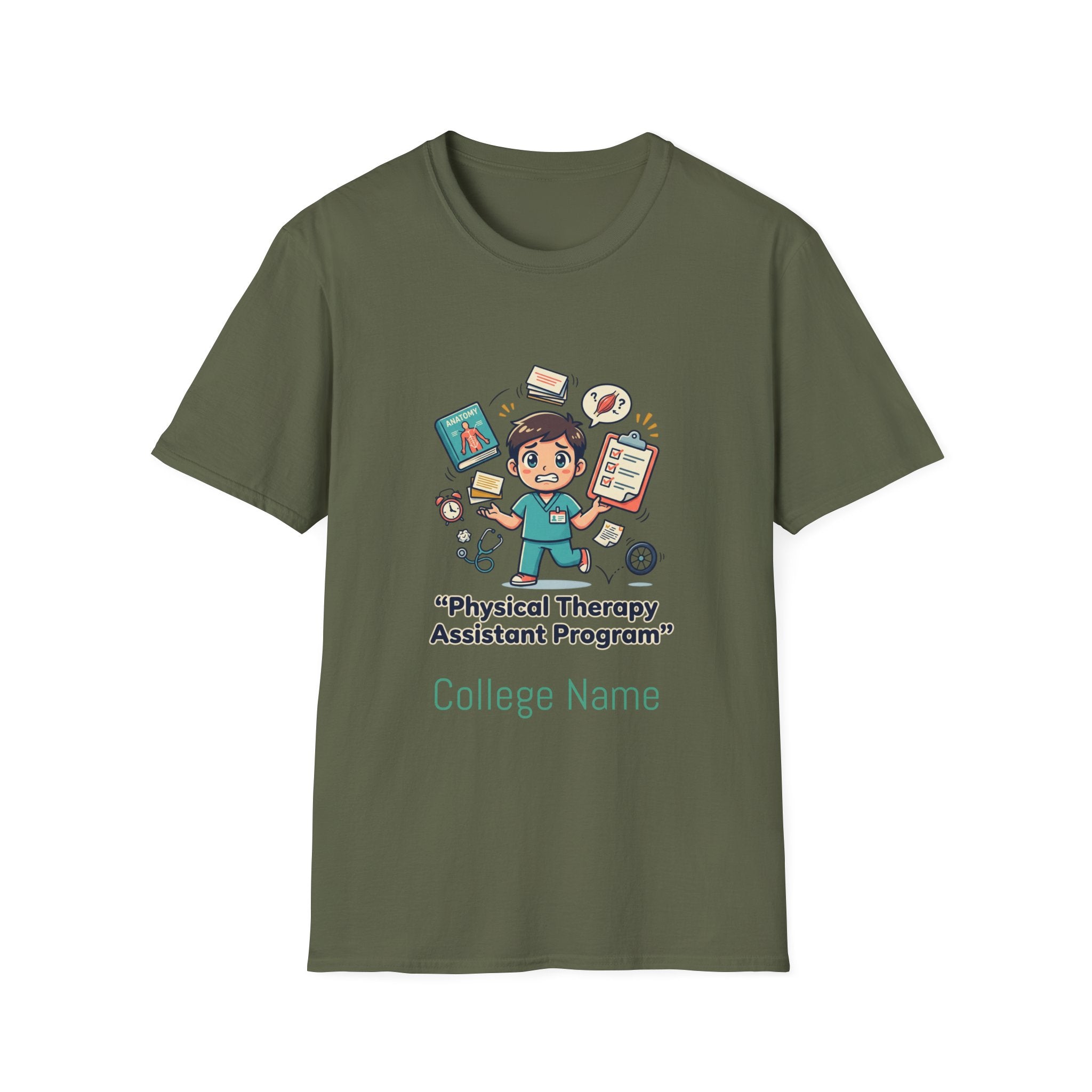 Physical Therapy Assistant Program T-Shirt — Cute PTA Student Tee (Custom College Name)