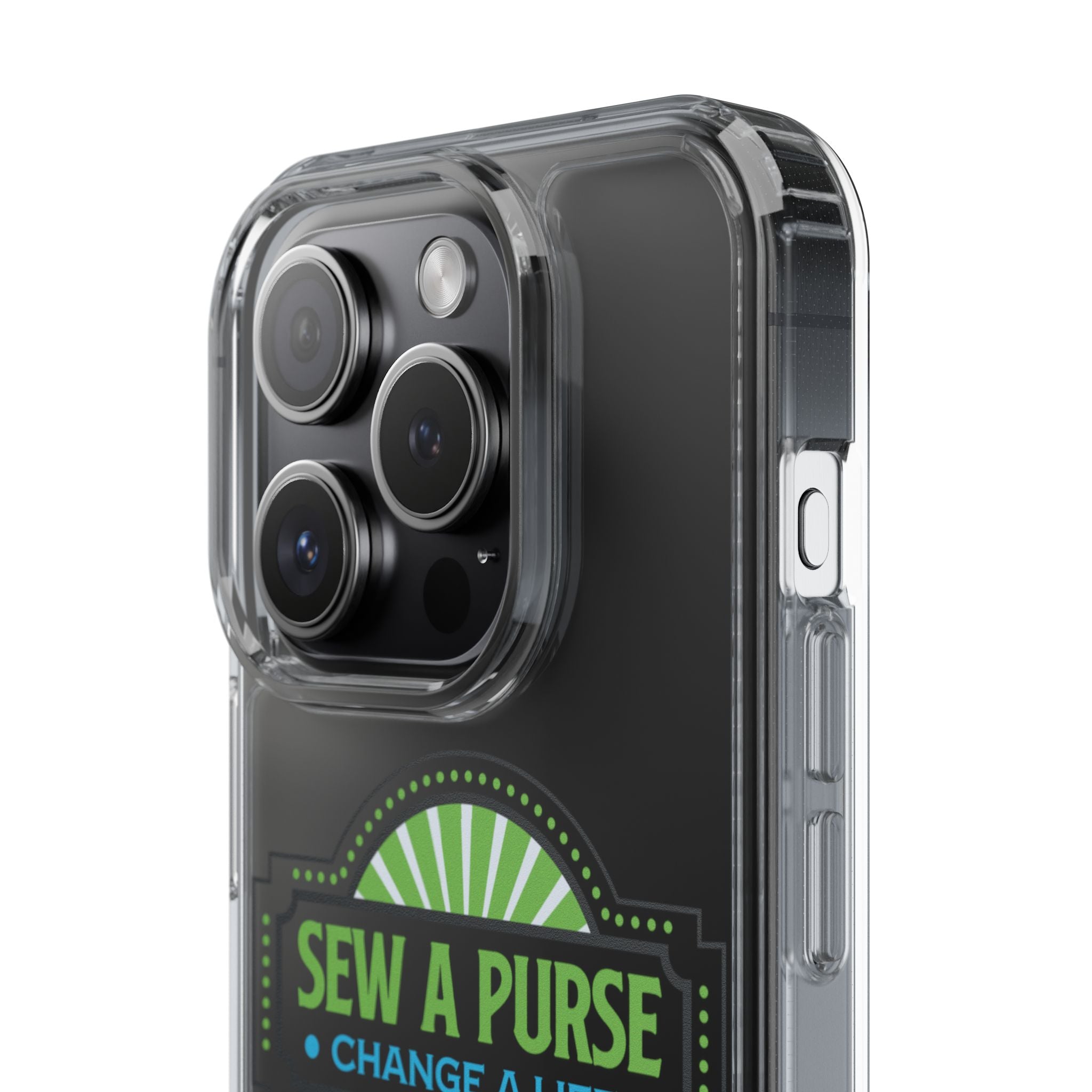 Clear Case — “Sew a Purse, Change a Life” Charity Phone Case
