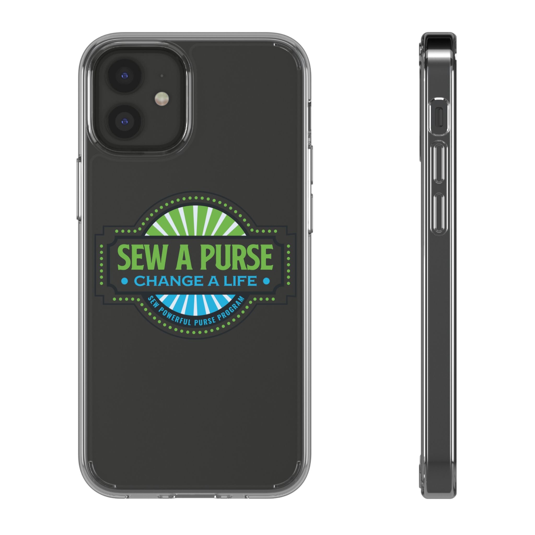 Clear Case — “Sew a Purse, Change a Life” Charity Phone Case