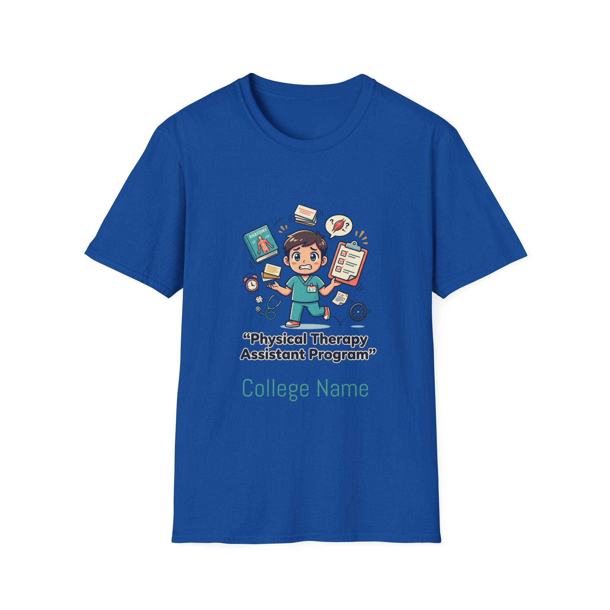 Physical Therapy Assistant Program T-Shirt — Cute PTA Student Tee (Custom College Name)